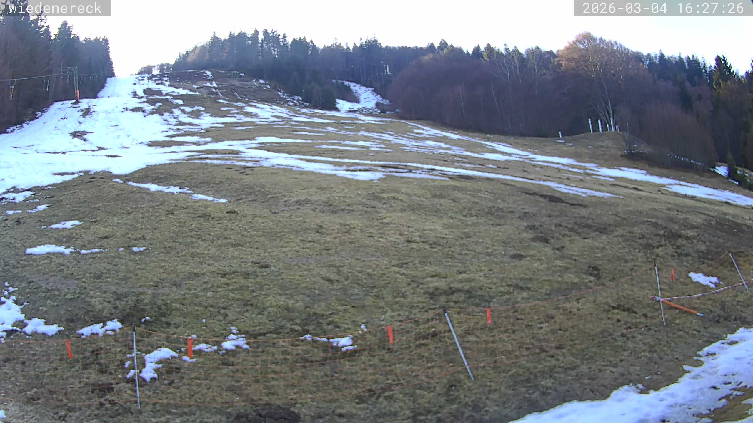 Archiv Foto Webcam Münstertal-Wieden: Wiedenereck Skilift