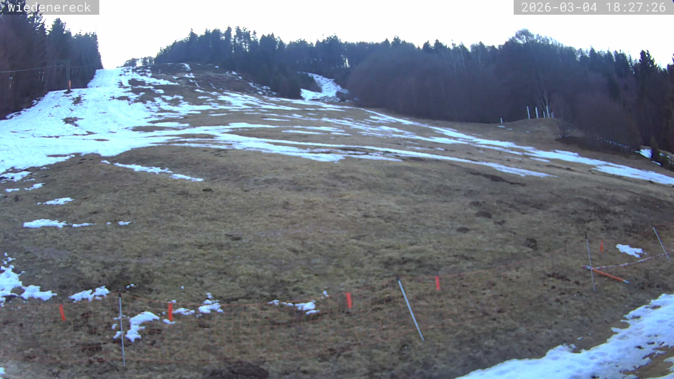 Archiv Foto Webcam Münstertal-Wieden: Wiedenereck Skilift