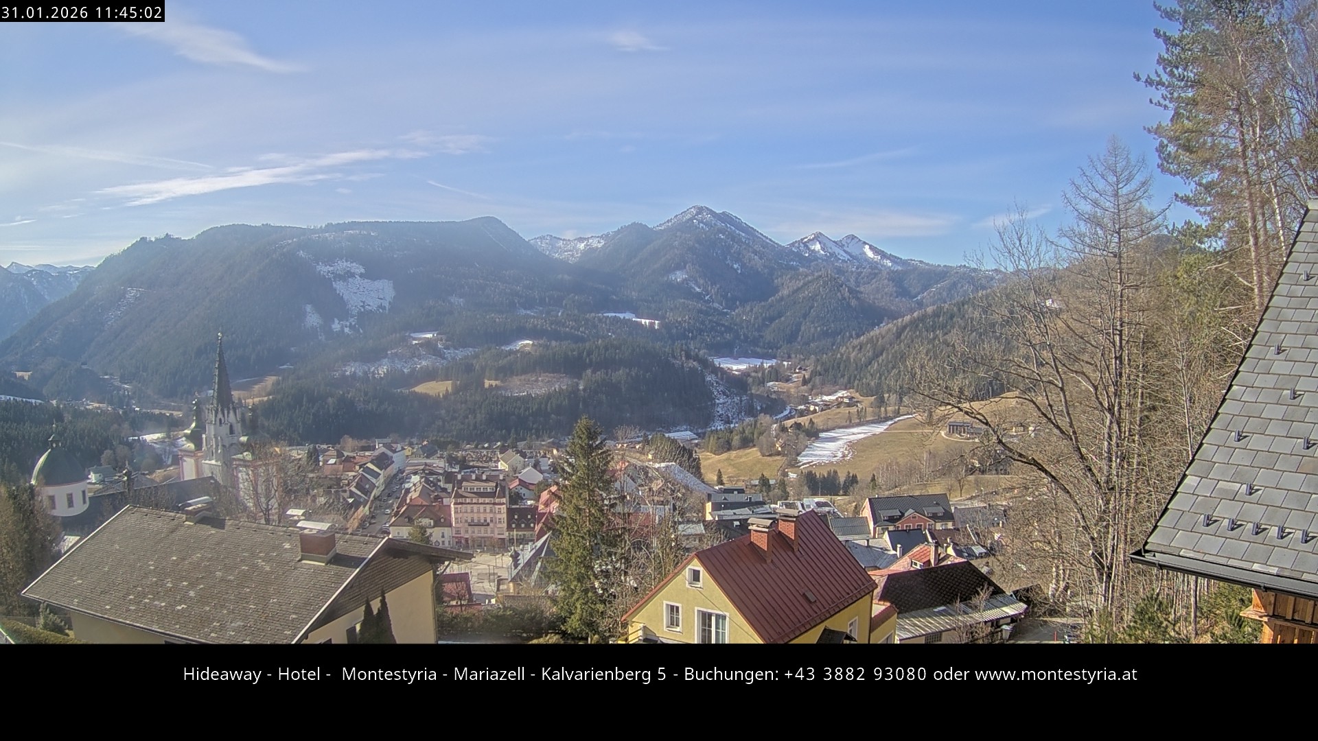 Archiv Foto Webcam Mariazell - Kalvarienberg