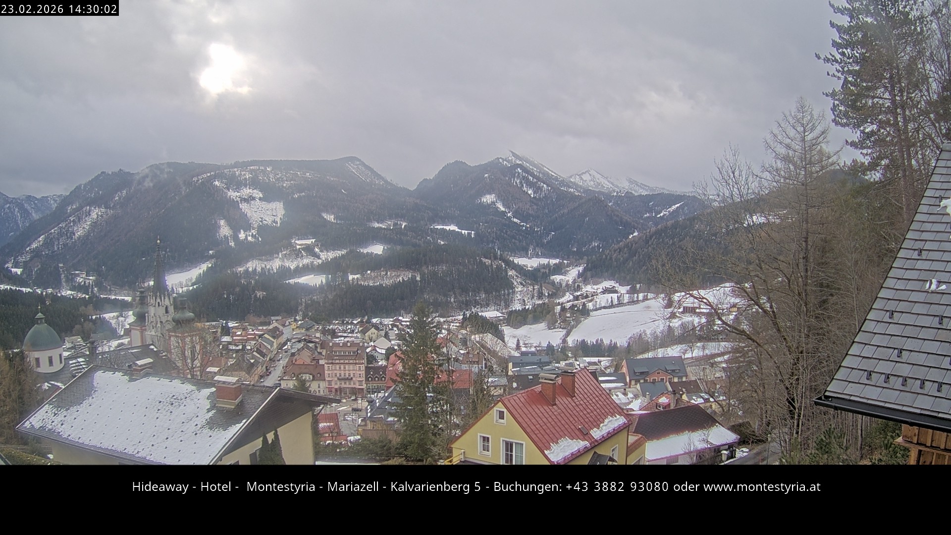 Archiv Foto Webcam Mariazell - Kalvarienberg