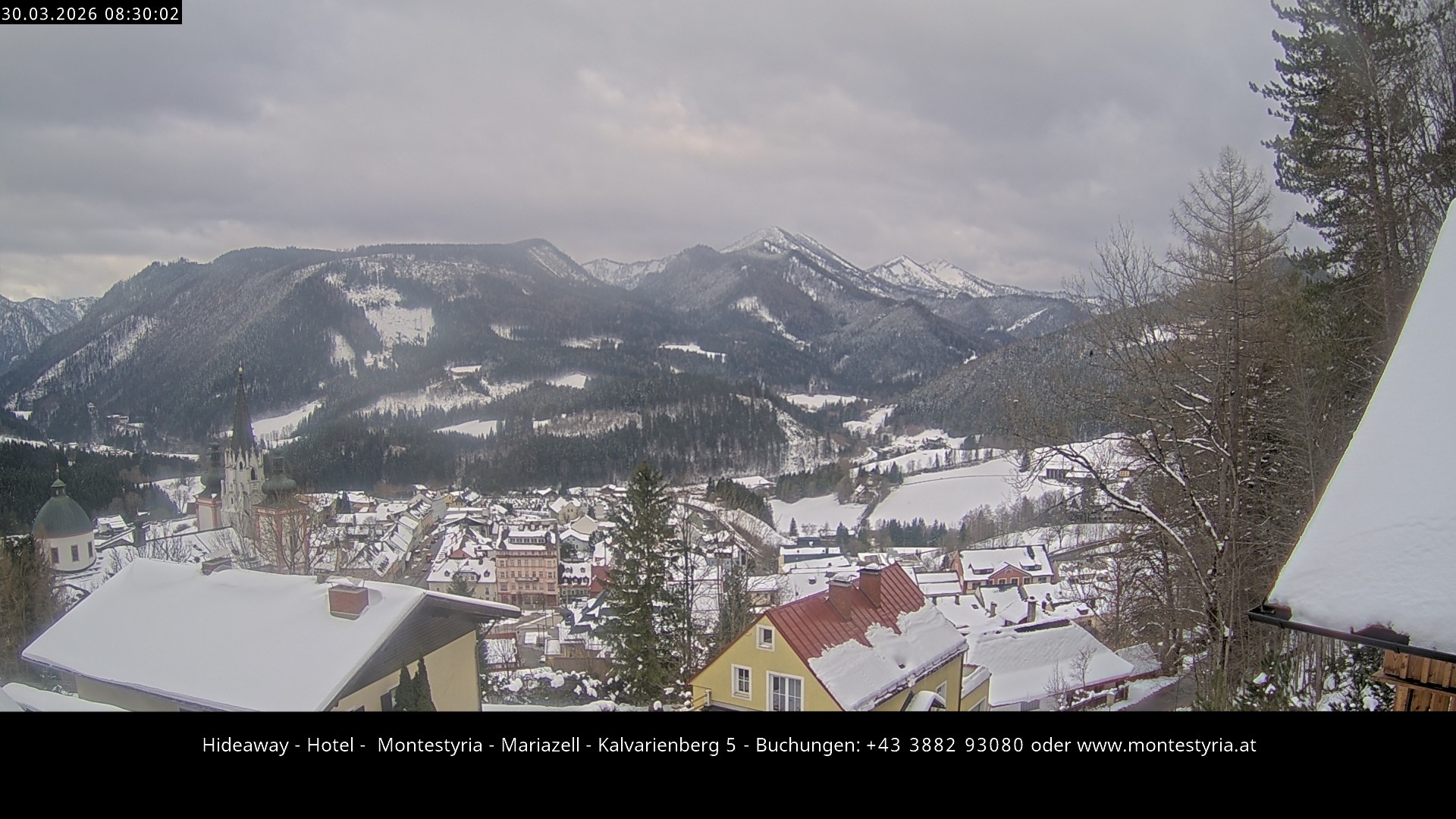 Archiv Foto Webcam Mariazell - Kalvarienberg