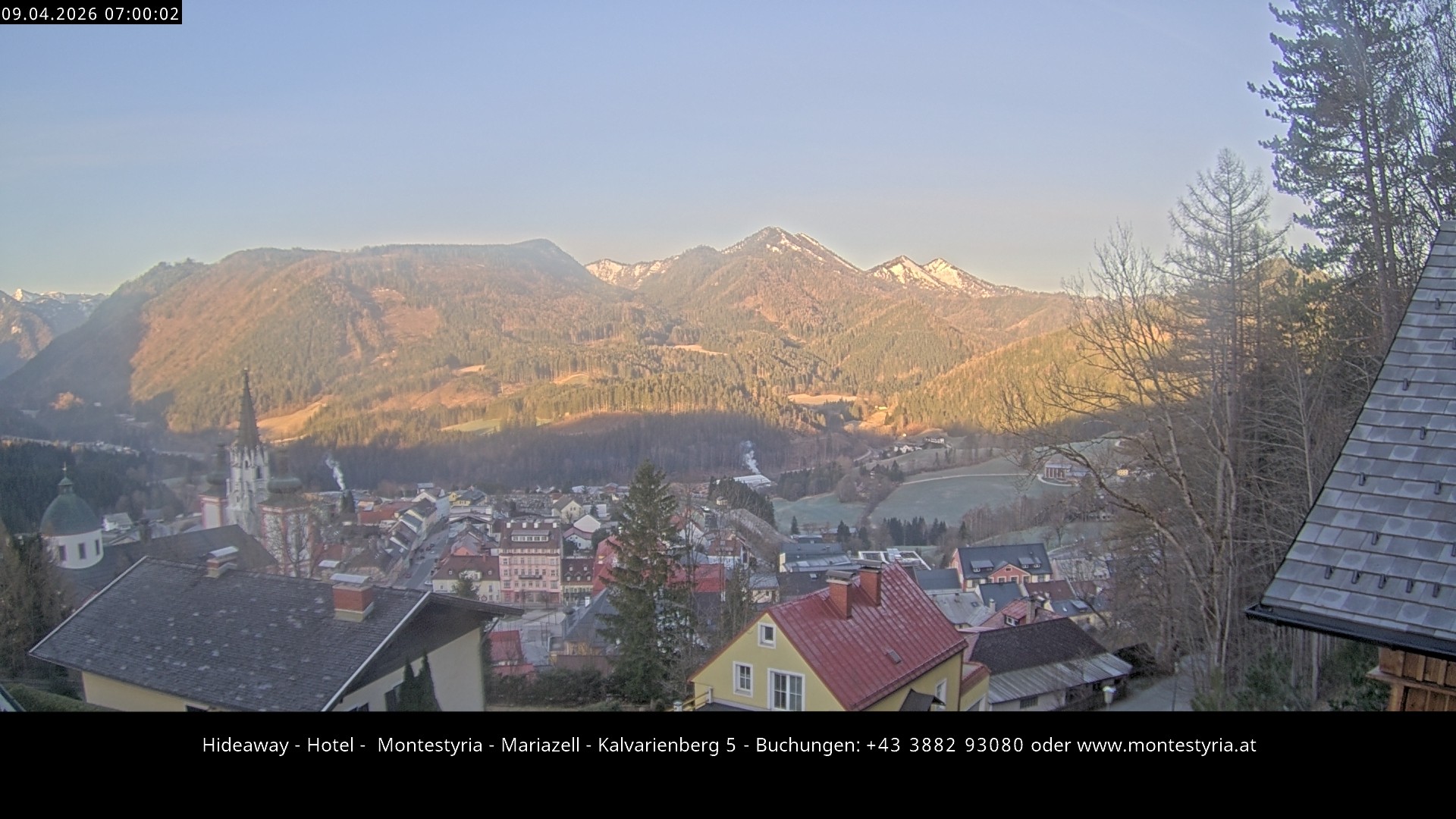 Archiv Foto Webcam Mariazell - Kalvarienberg
