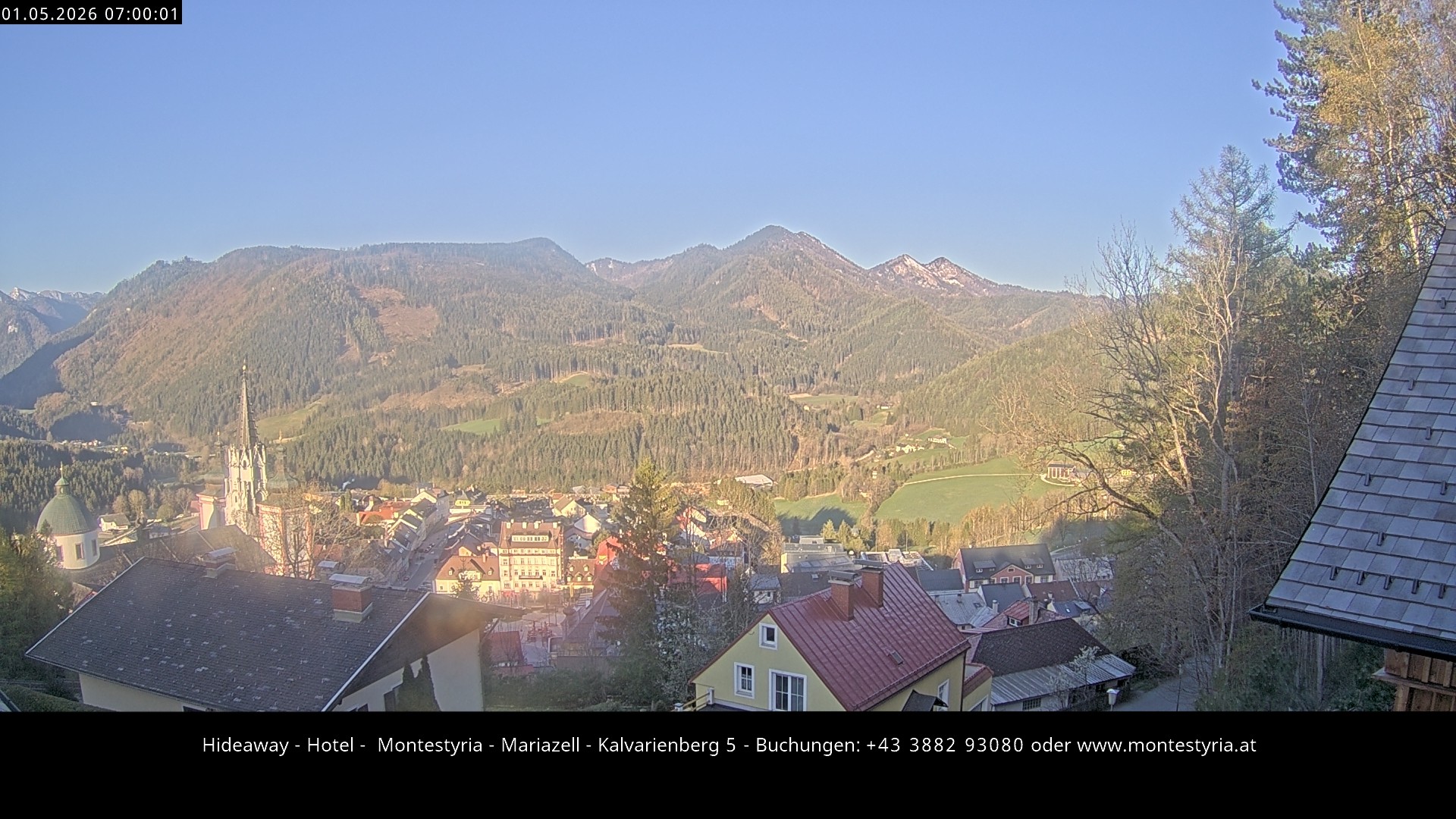 Archiv Foto Webcam Mariazell - Kalvarienberg