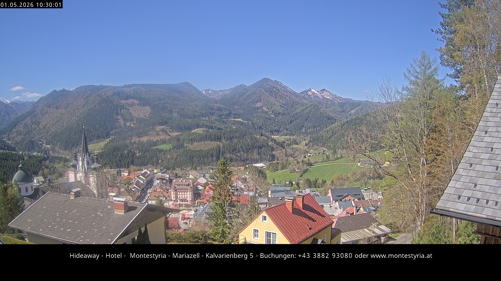Archiv Foto Webcam Mariazell - Kalvarienberg