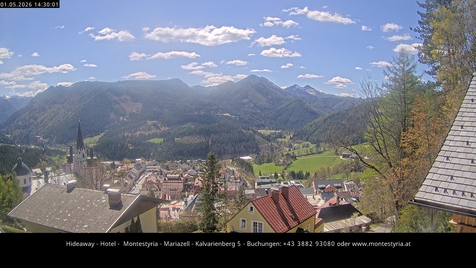 Archiv Foto Webcam Mariazell - Kalvarienberg