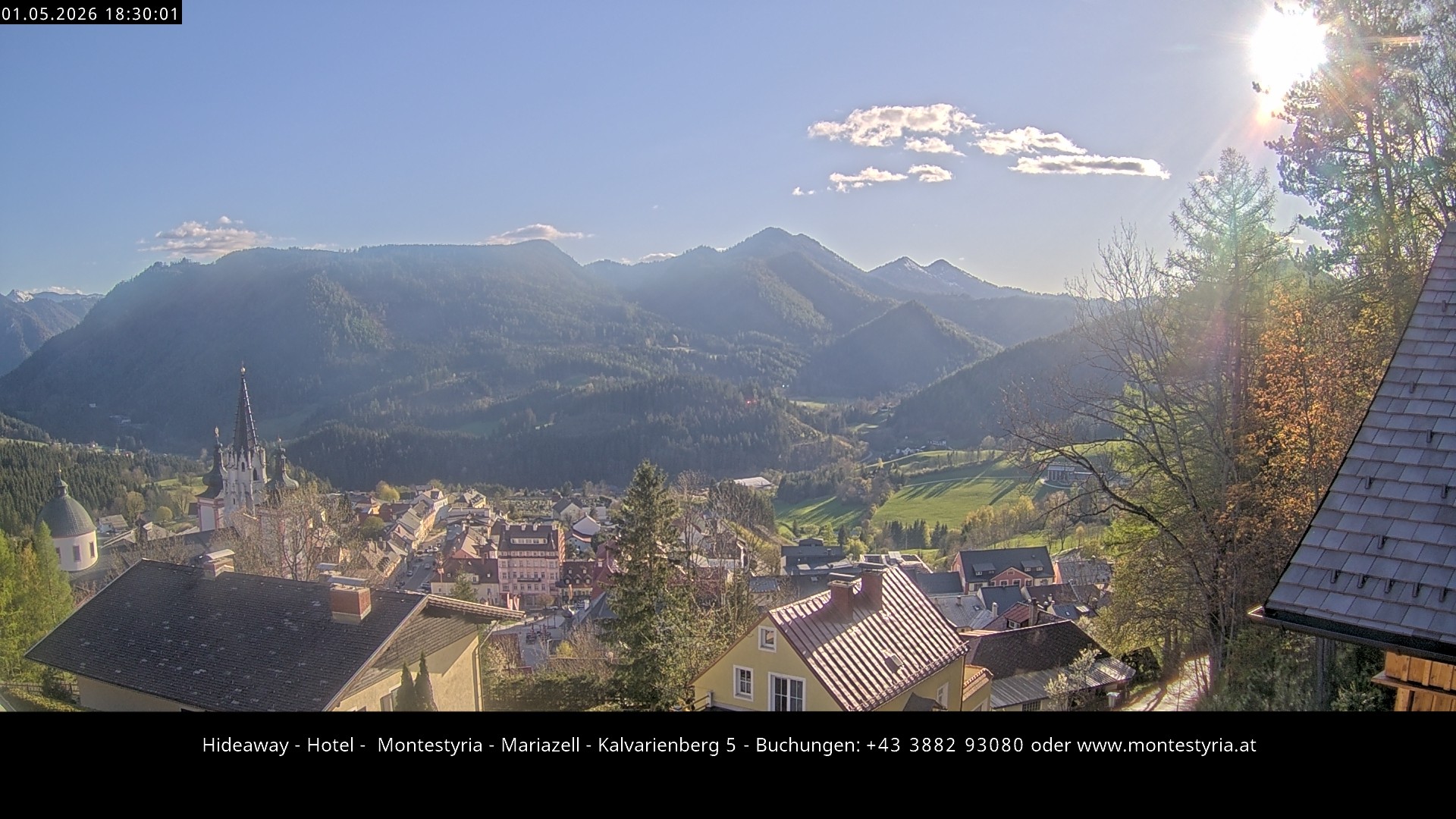 Archiv Foto Webcam Mariazell - Kalvarienberg