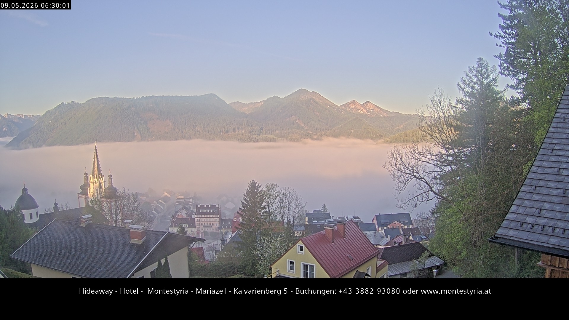 Archiv Foto Webcam Mariazell - Kalvarienberg