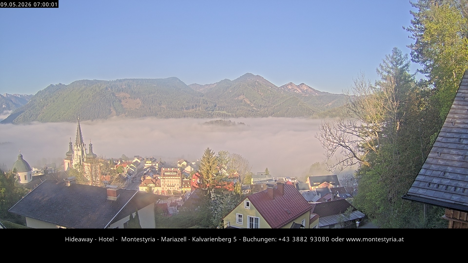 Archiv Foto Webcam Mariazell - Kalvarienberg