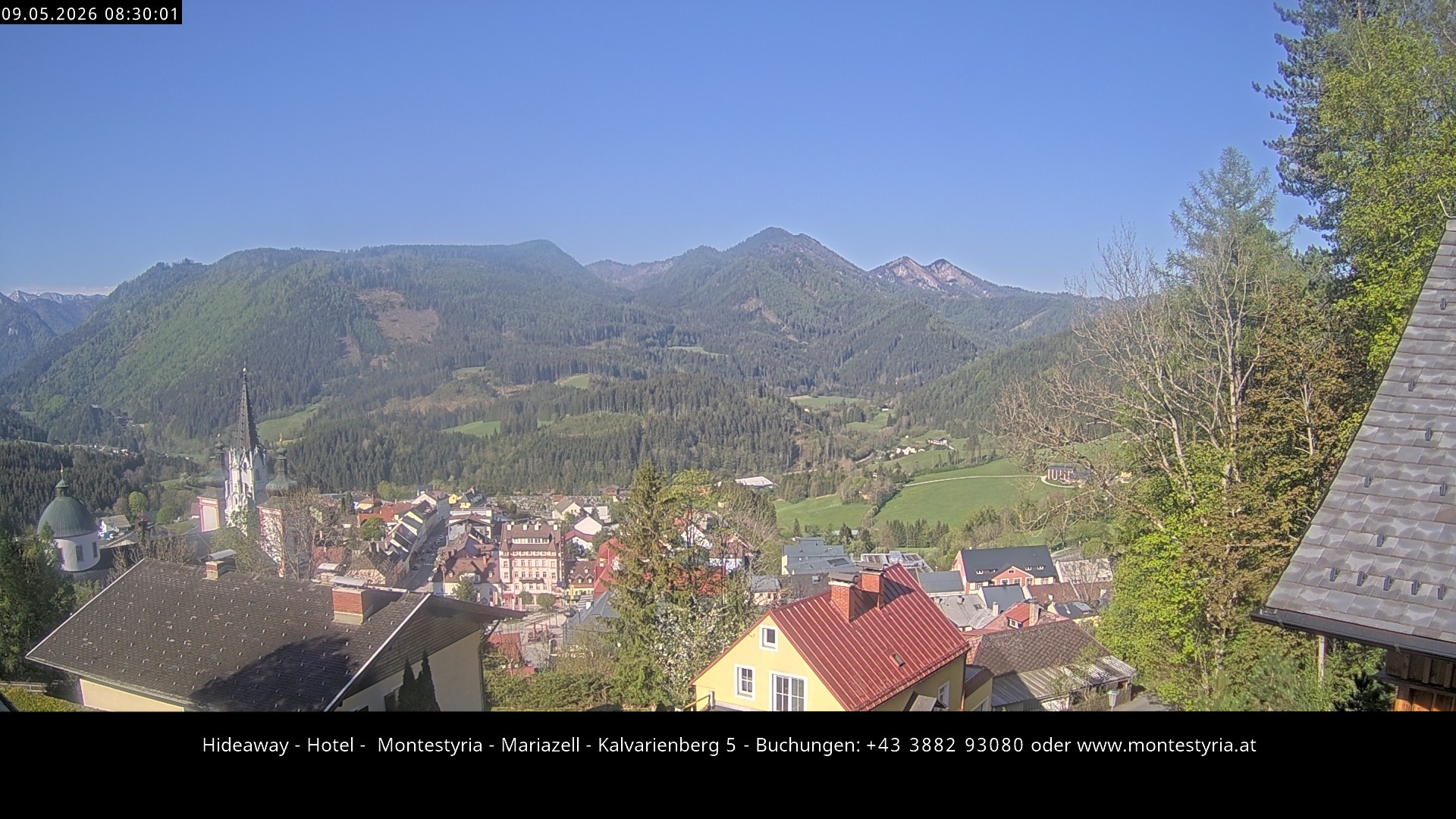 Archiv Foto Webcam Mariazell - Kalvarienberg