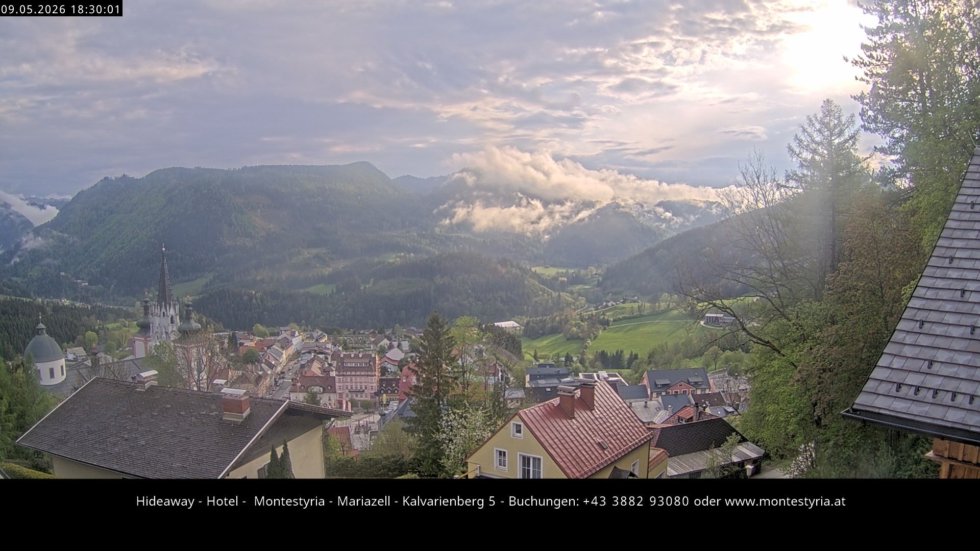 Archiv Foto Webcam Mariazell - Kalvarienberg
