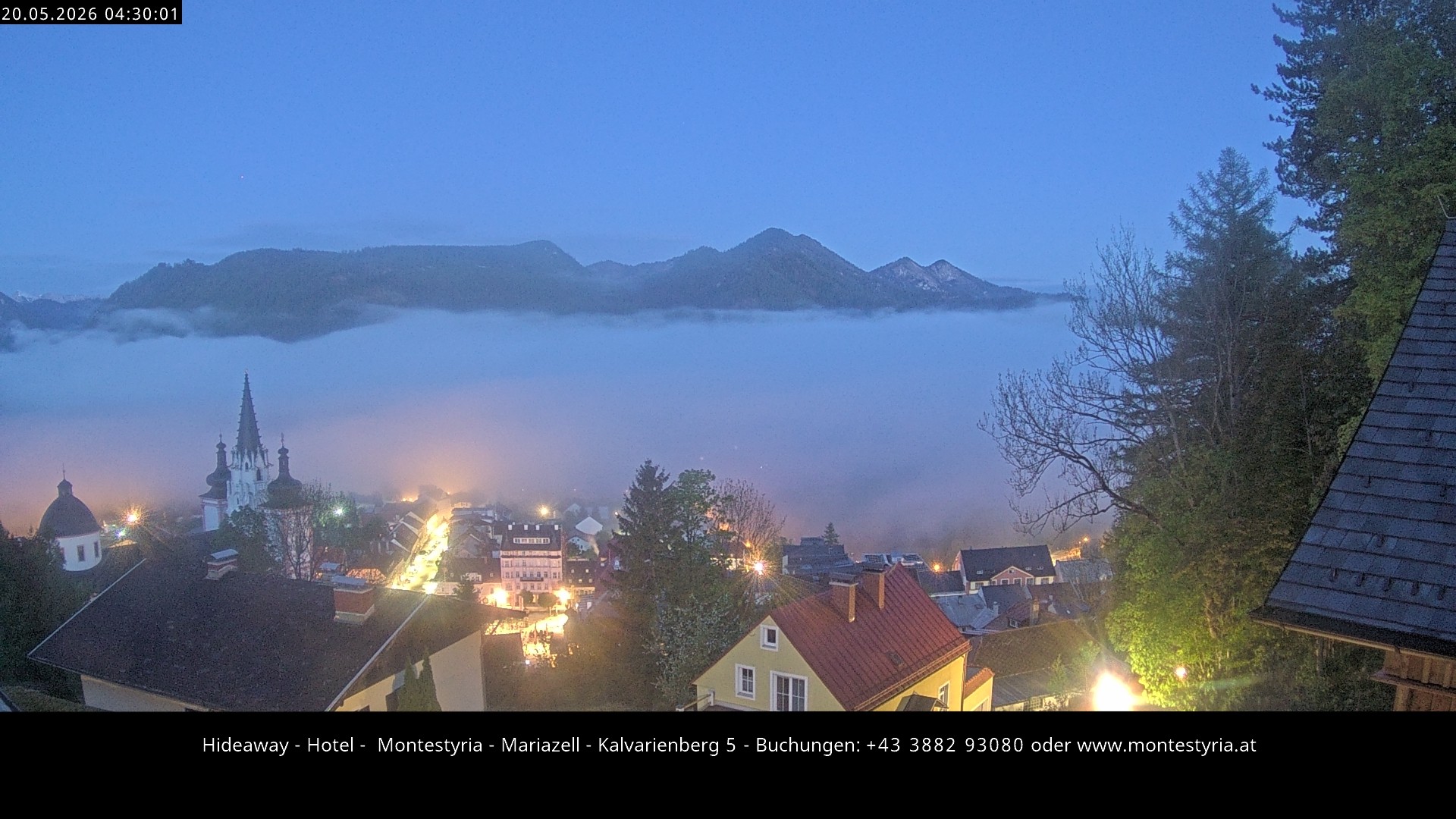 Archiv Foto Webcam Mariazell - Kalvarienberg