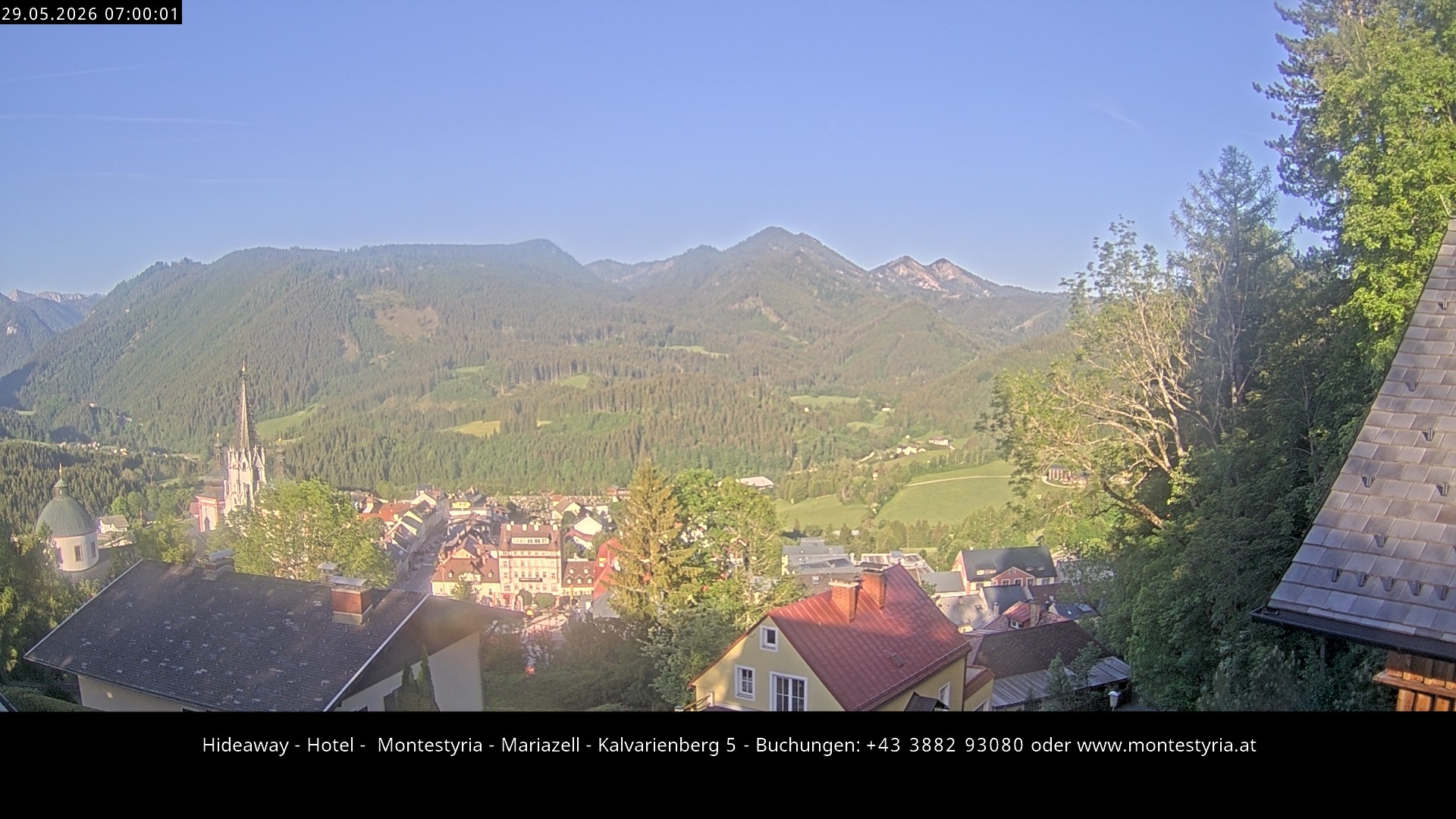 Archiv Foto Webcam Mariazell - Kalvarienberg