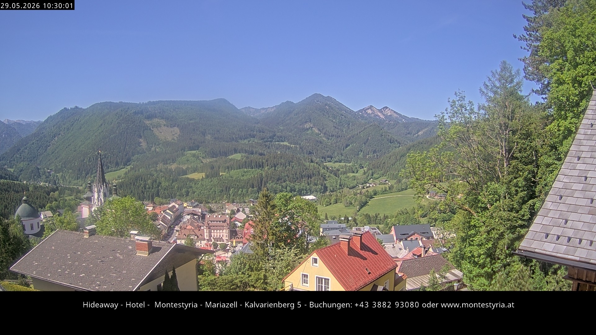 Archiv Foto Webcam Mariazell - Kalvarienberg