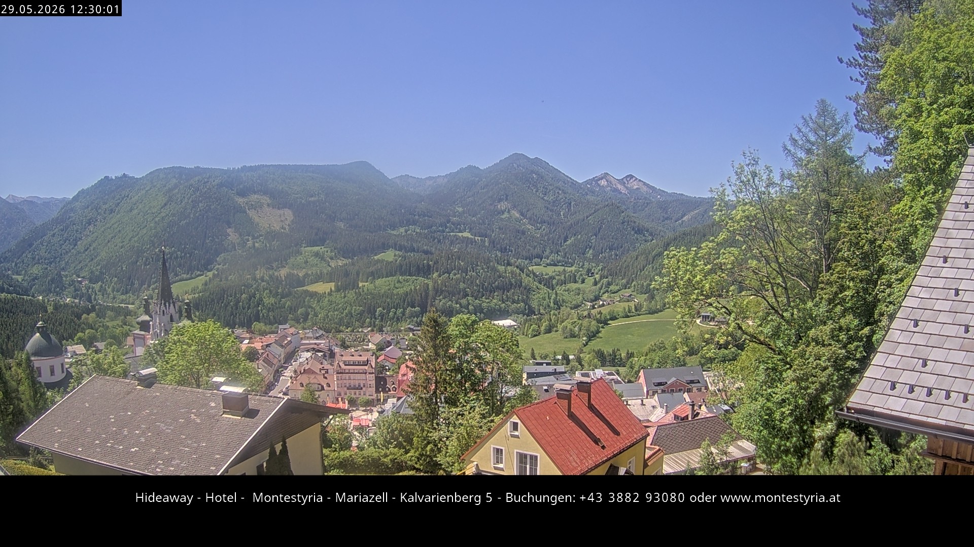 Archiv Foto Webcam Mariazell - Kalvarienberg