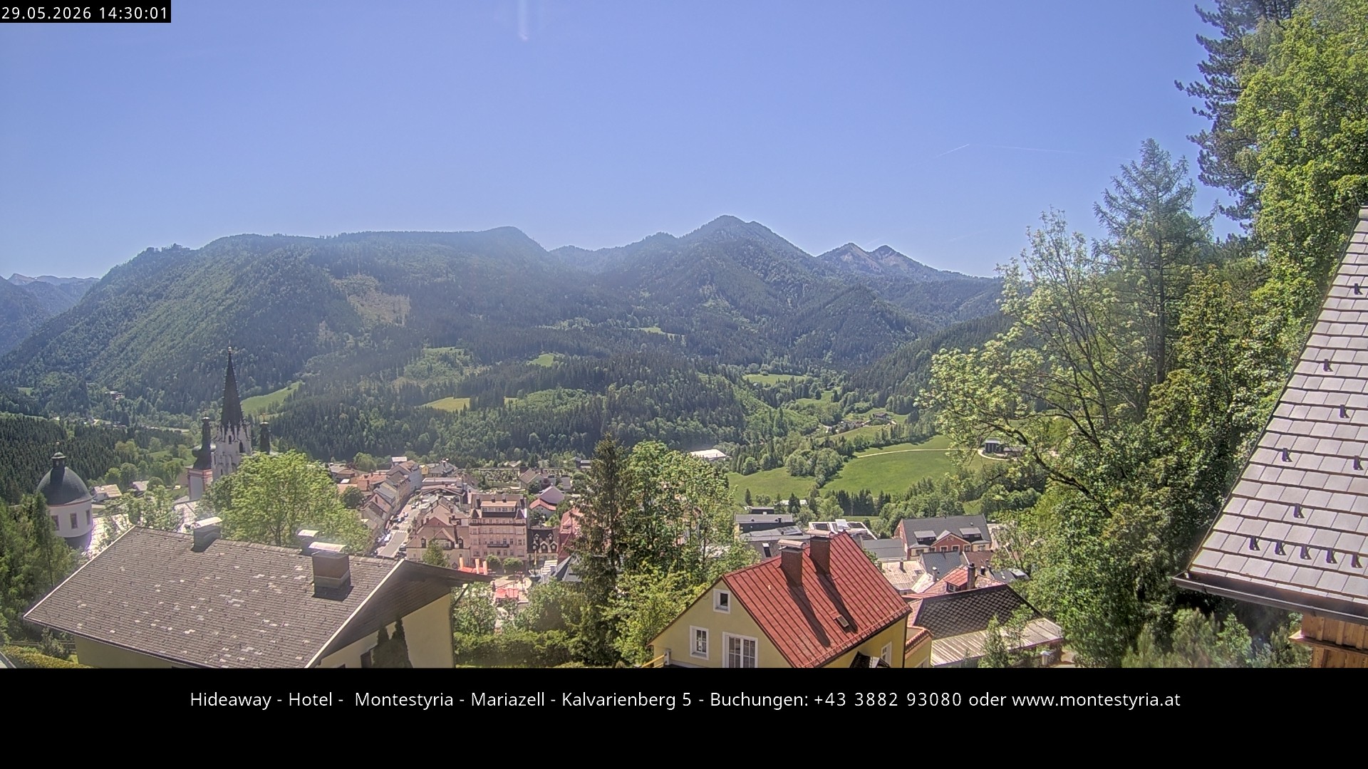 Archiv Foto Webcam Mariazell - Kalvarienberg