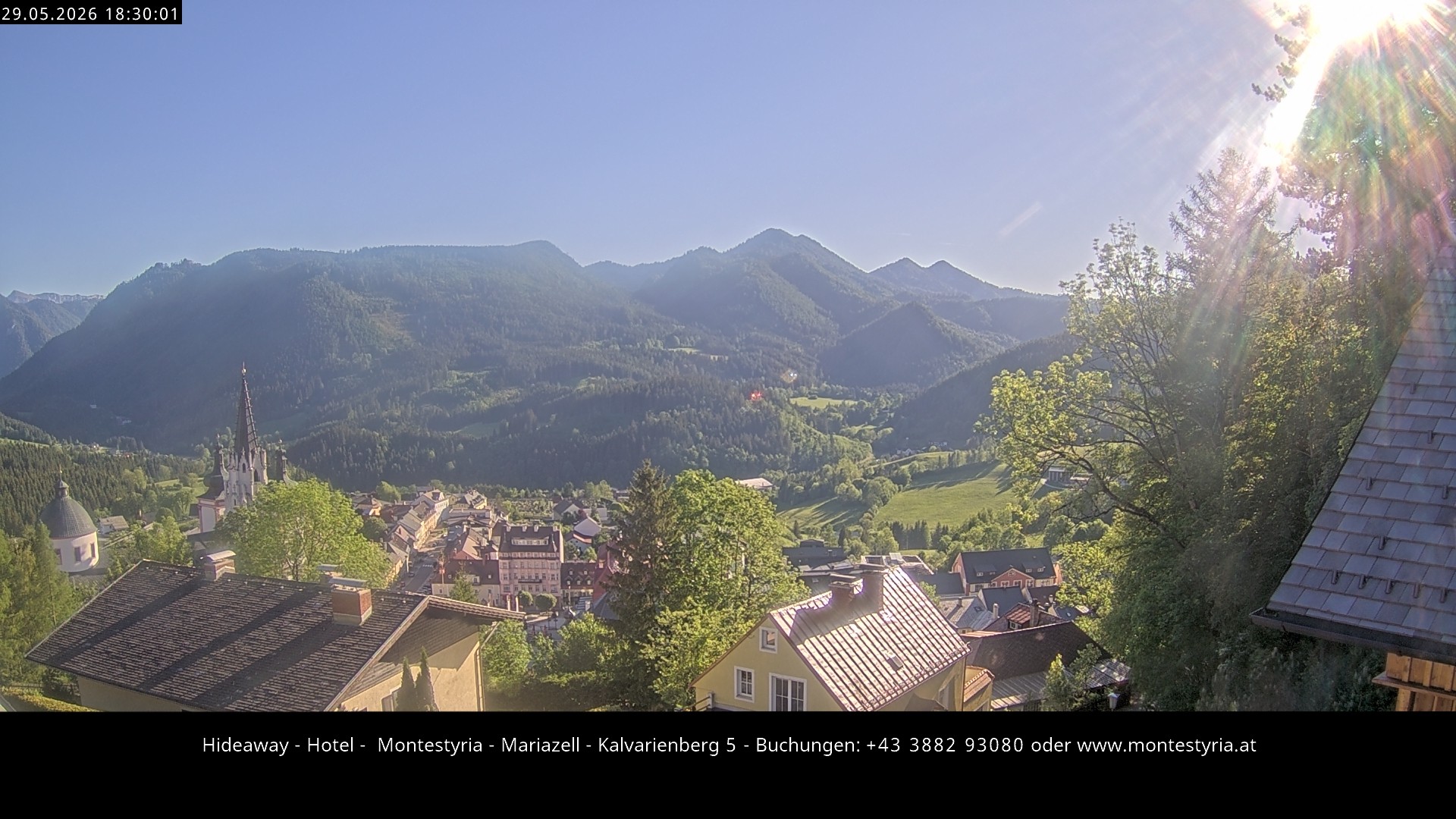 Archiv Foto Webcam Mariazell - Kalvarienberg