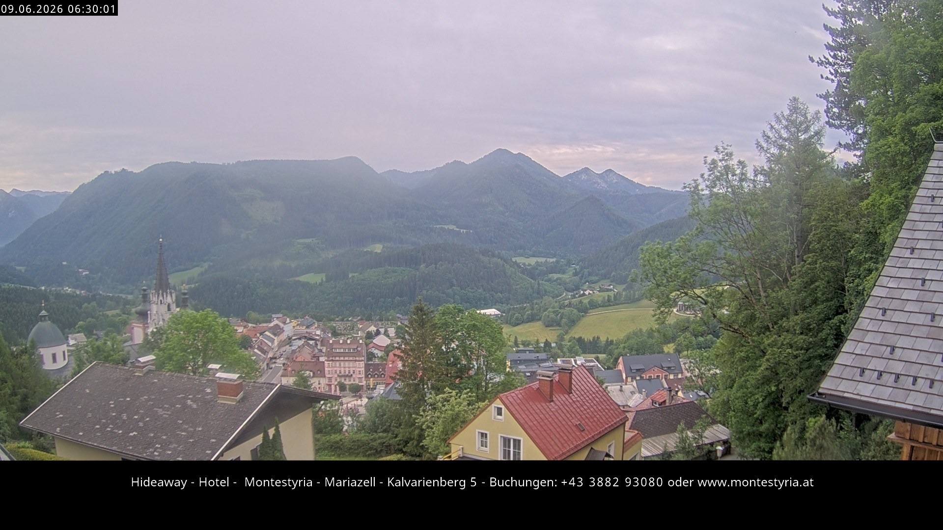 Archiv Foto Webcam Mariazell - Kalvarienberg