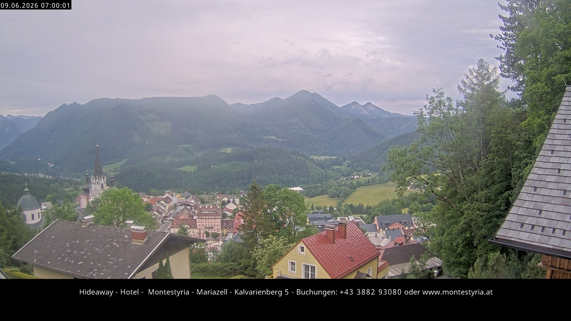 Archiv Foto Webcam Mariazell - Kalvarienberg
