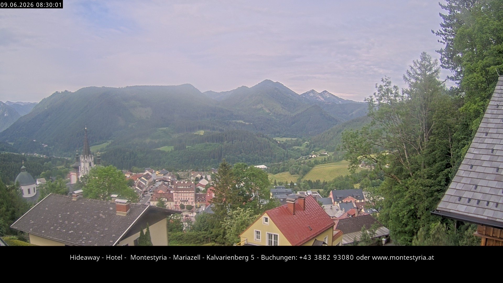 Archiv Foto Webcam Mariazell - Kalvarienberg