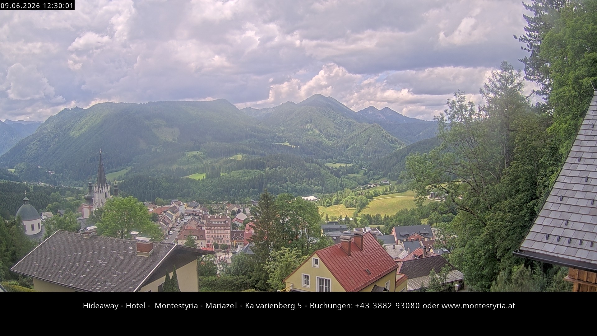 Archiv Foto Webcam Mariazell - Kalvarienberg