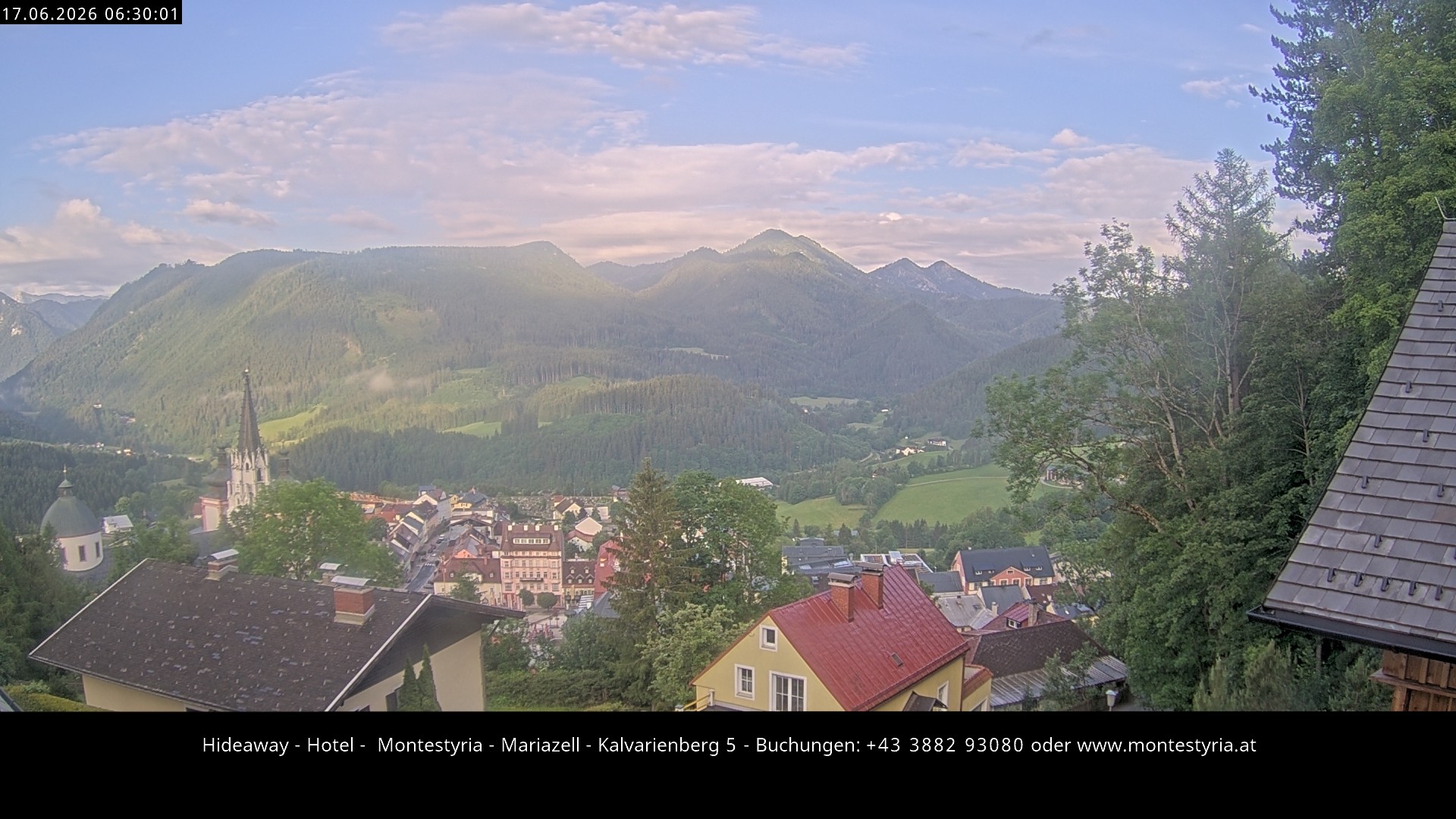 Archiv Foto Webcam Mariazell - Kalvarienberg