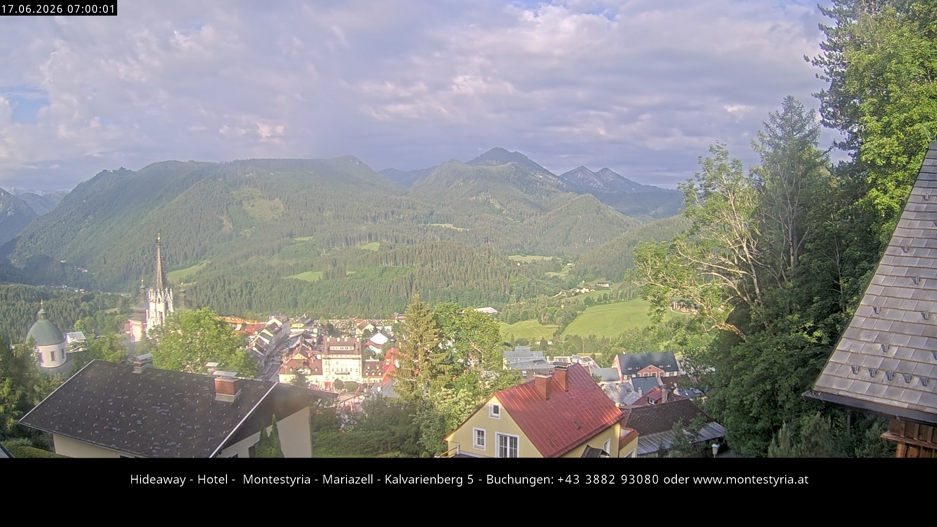 Archiv Foto Webcam Mariazell - Kalvarienberg
