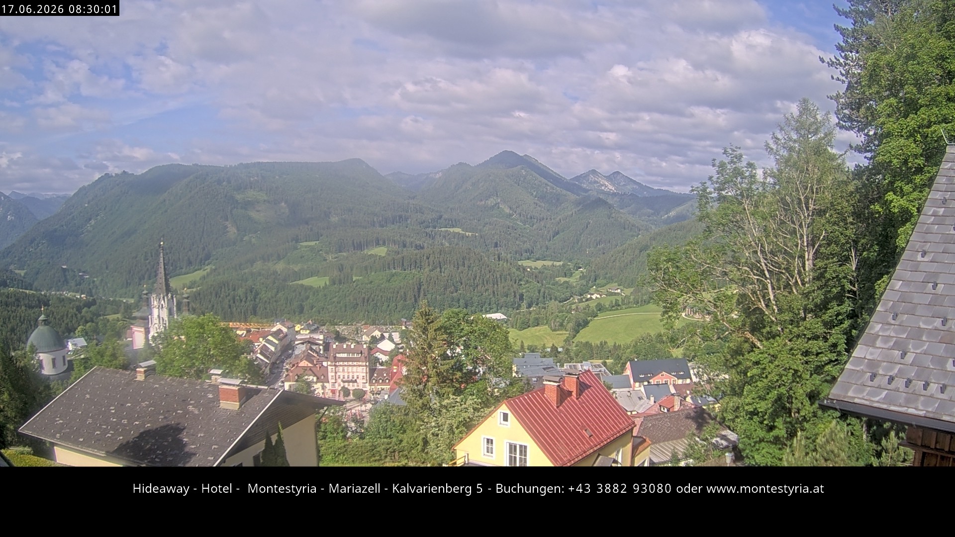 Archiv Foto Webcam Mariazell - Kalvarienberg