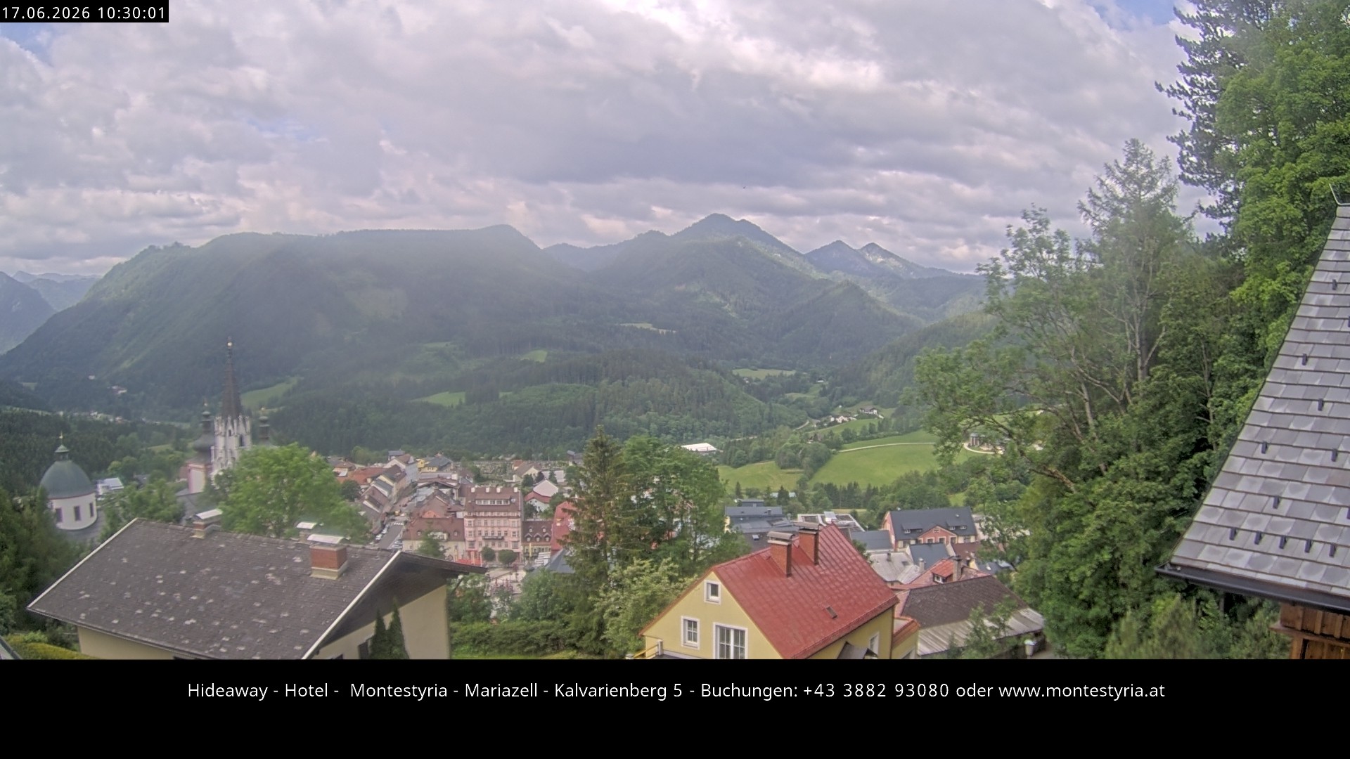 Archiv Foto Webcam Mariazell - Kalvarienberg
