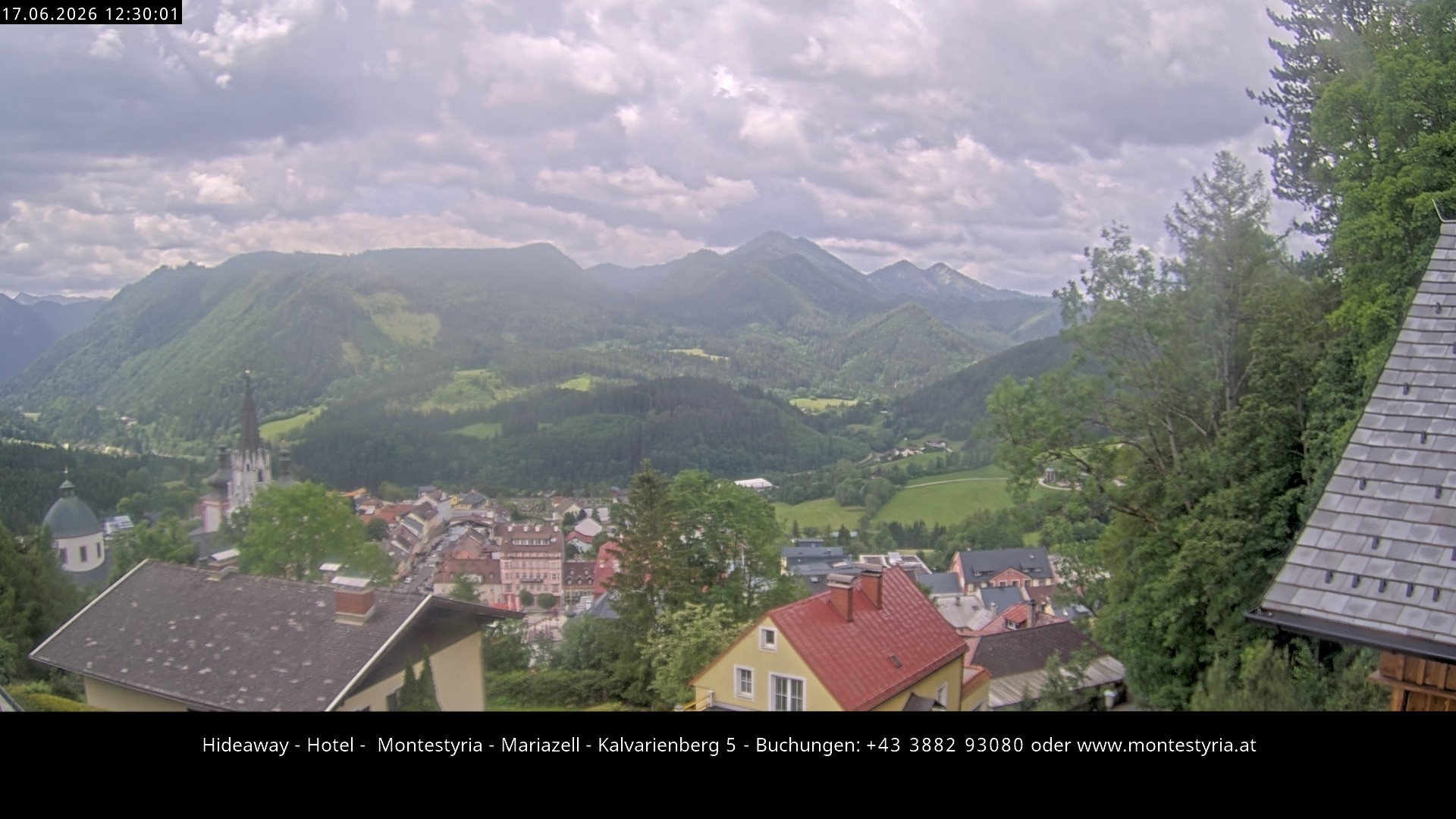 Archiv Foto Webcam Mariazell - Kalvarienberg