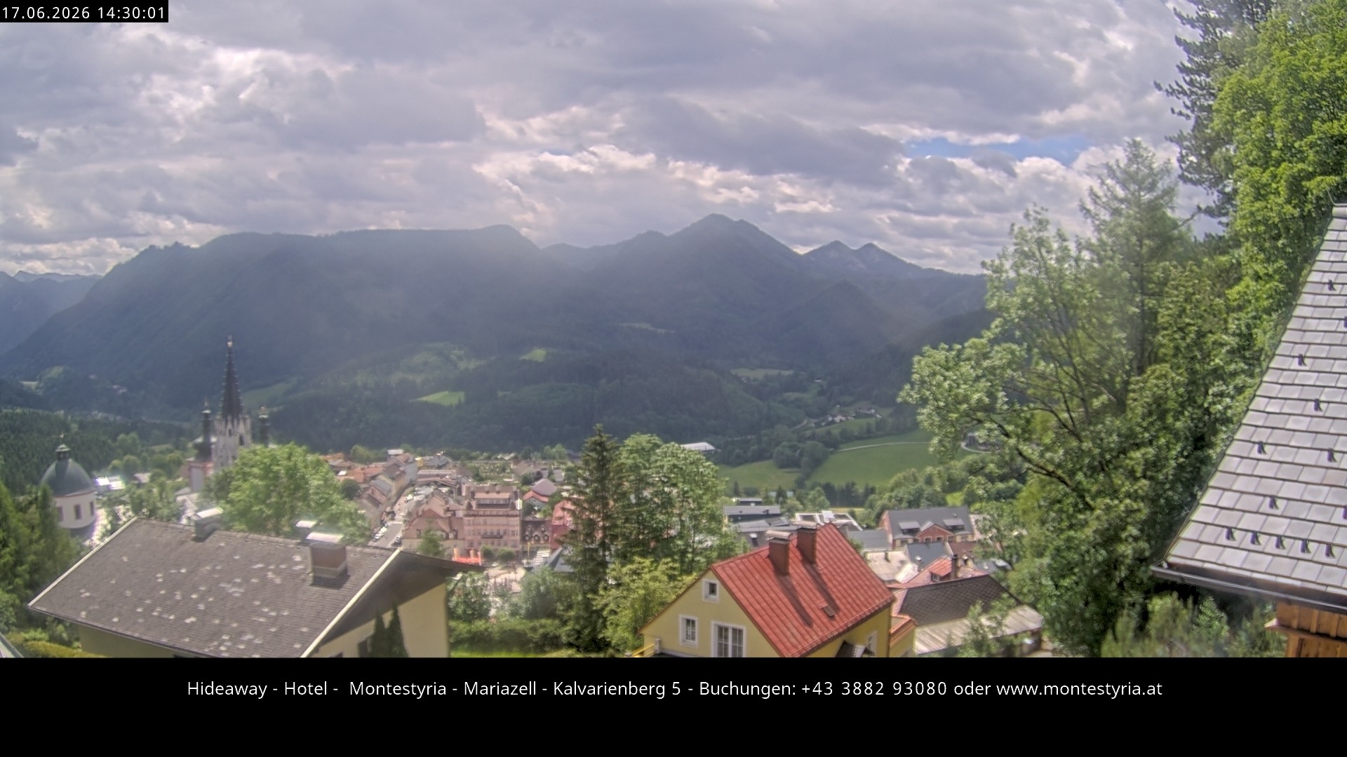 Archiv Foto Webcam Mariazell - Kalvarienberg