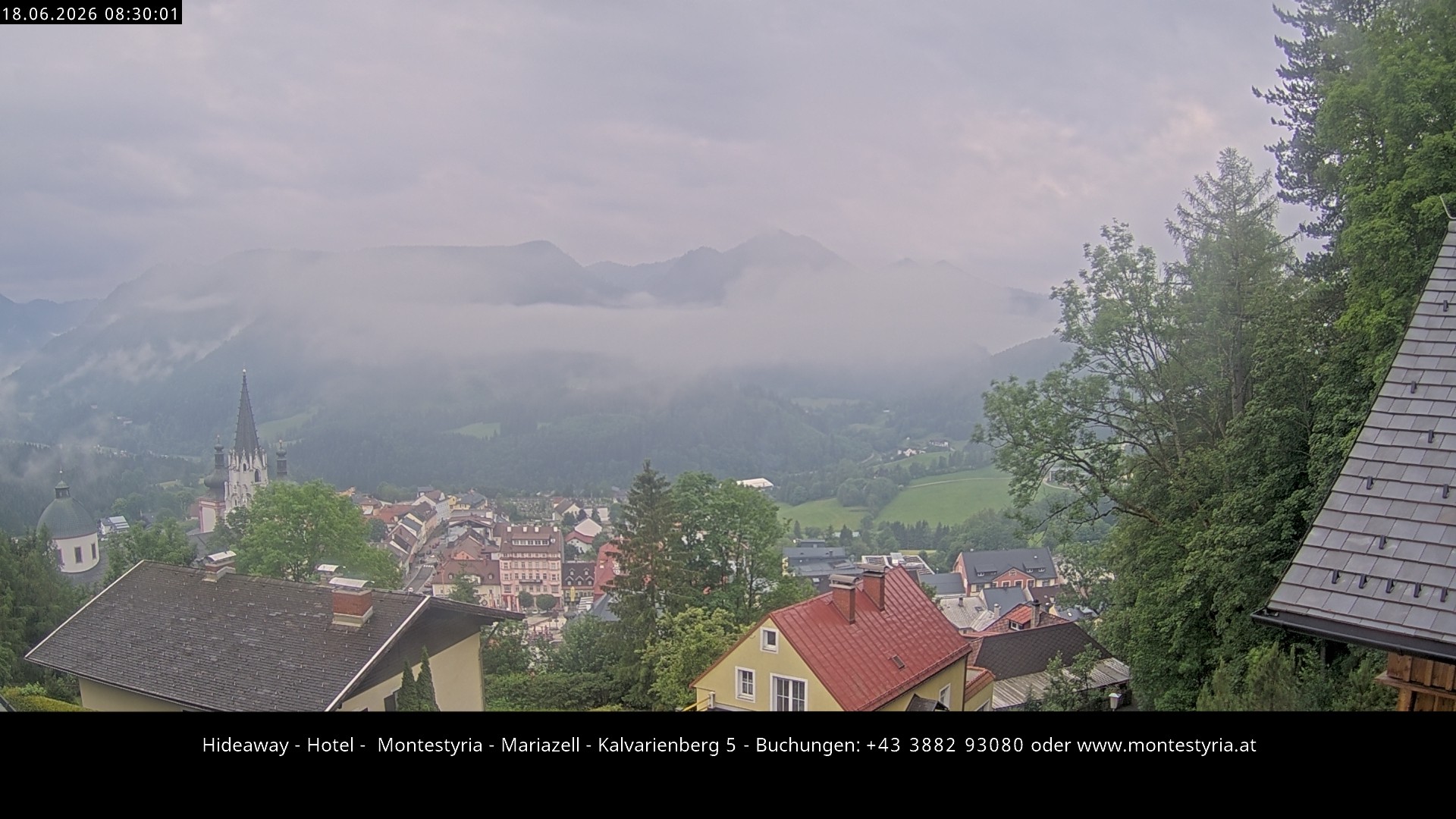 Archiv Foto Webcam Mariazell - Kalvarienberg