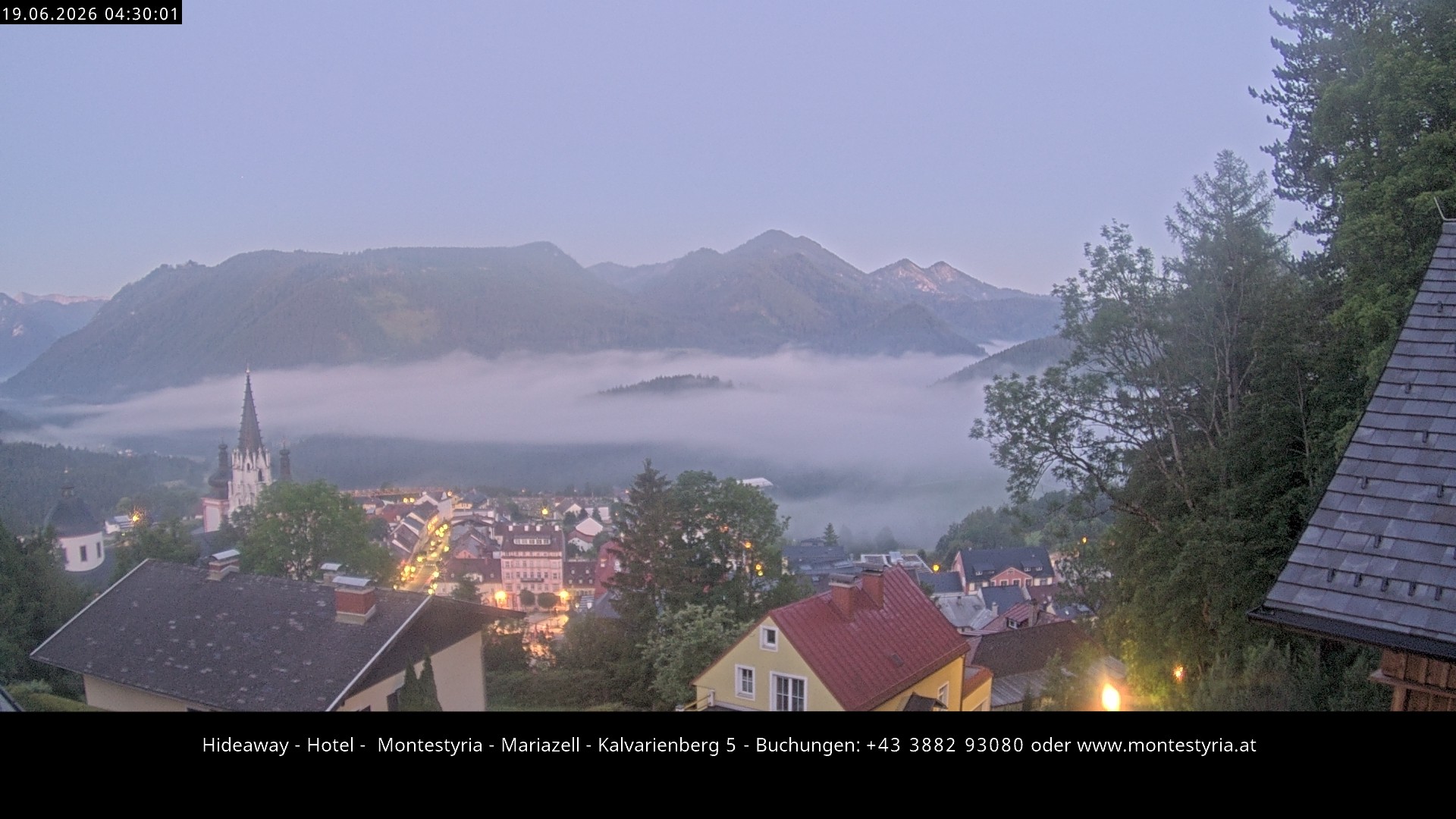 Archiv Foto Webcam Mariazell - Kalvarienberg