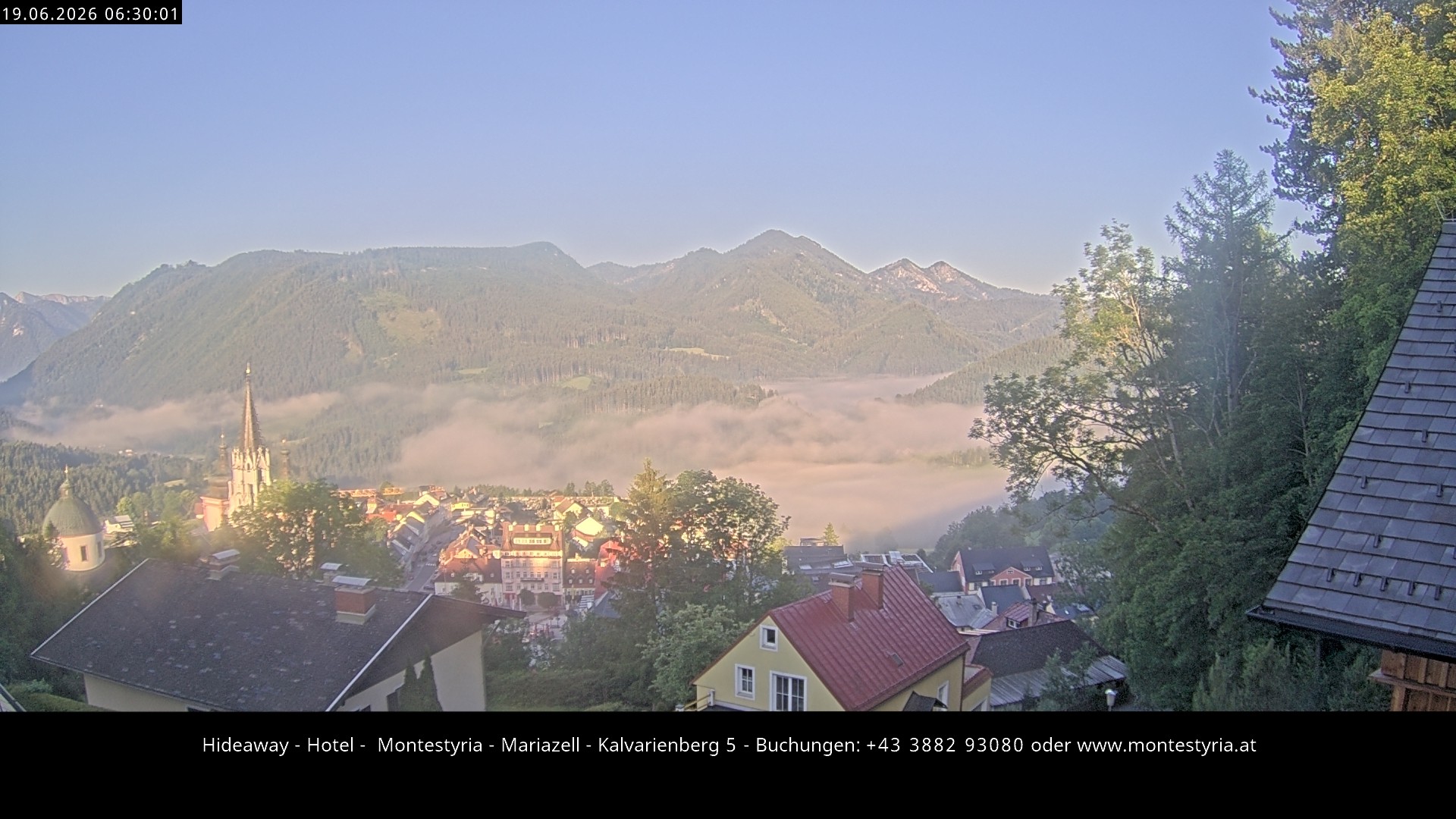 Archiv Foto Webcam Mariazell - Kalvarienberg