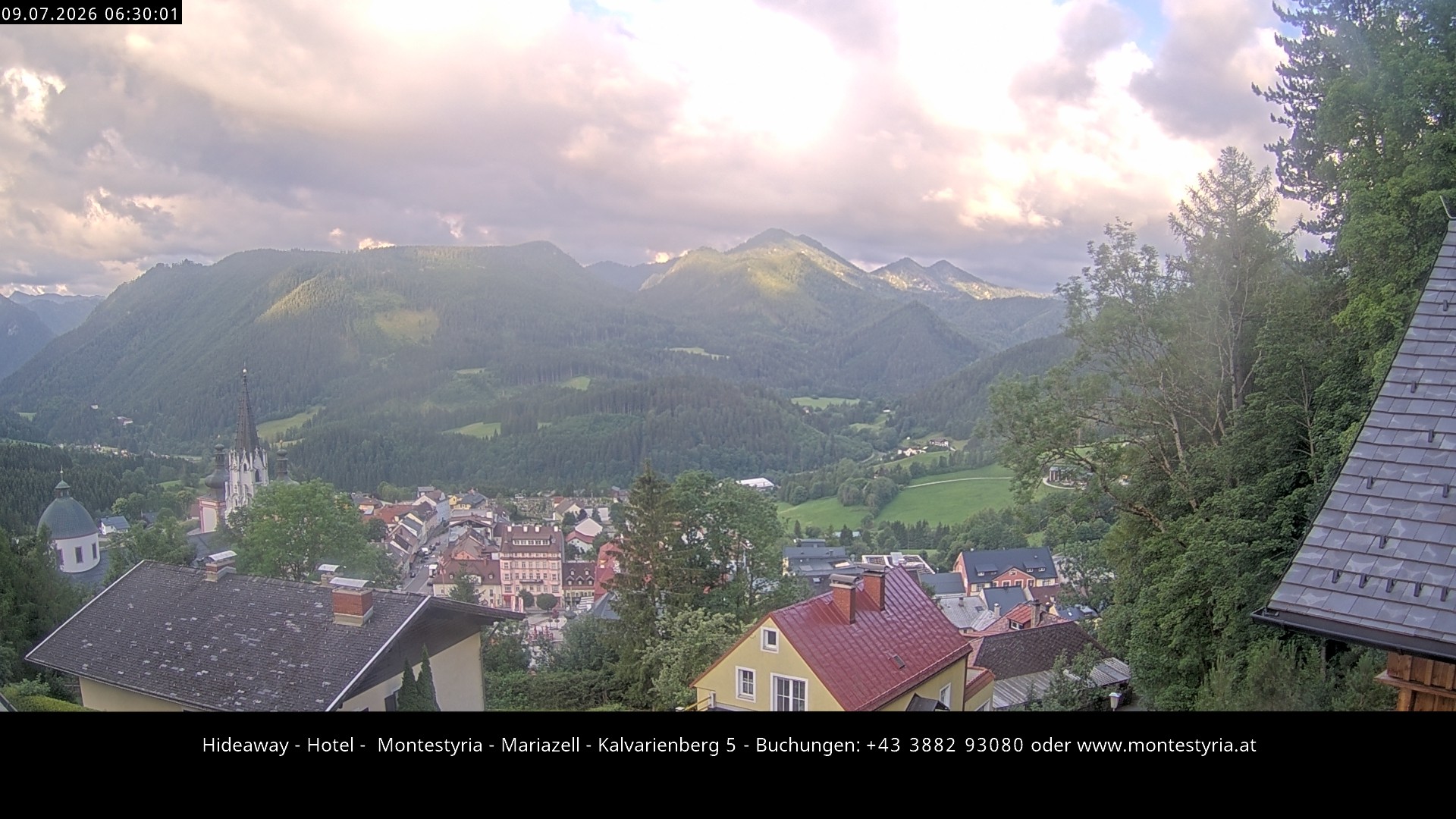 Archiv Foto Webcam Mariazell - Kalvarienberg