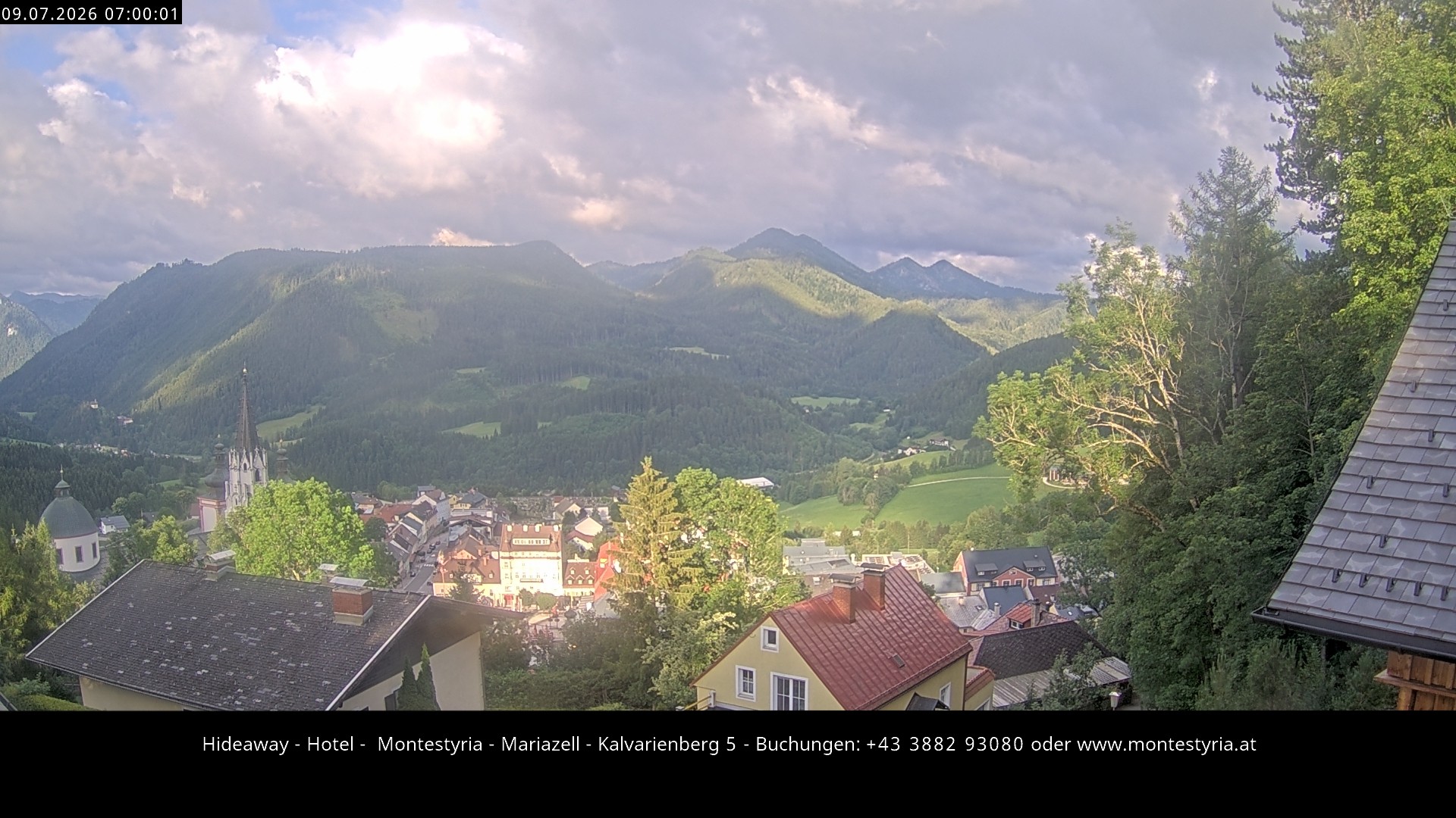 Archiv Foto Webcam Mariazell - Kalvarienberg