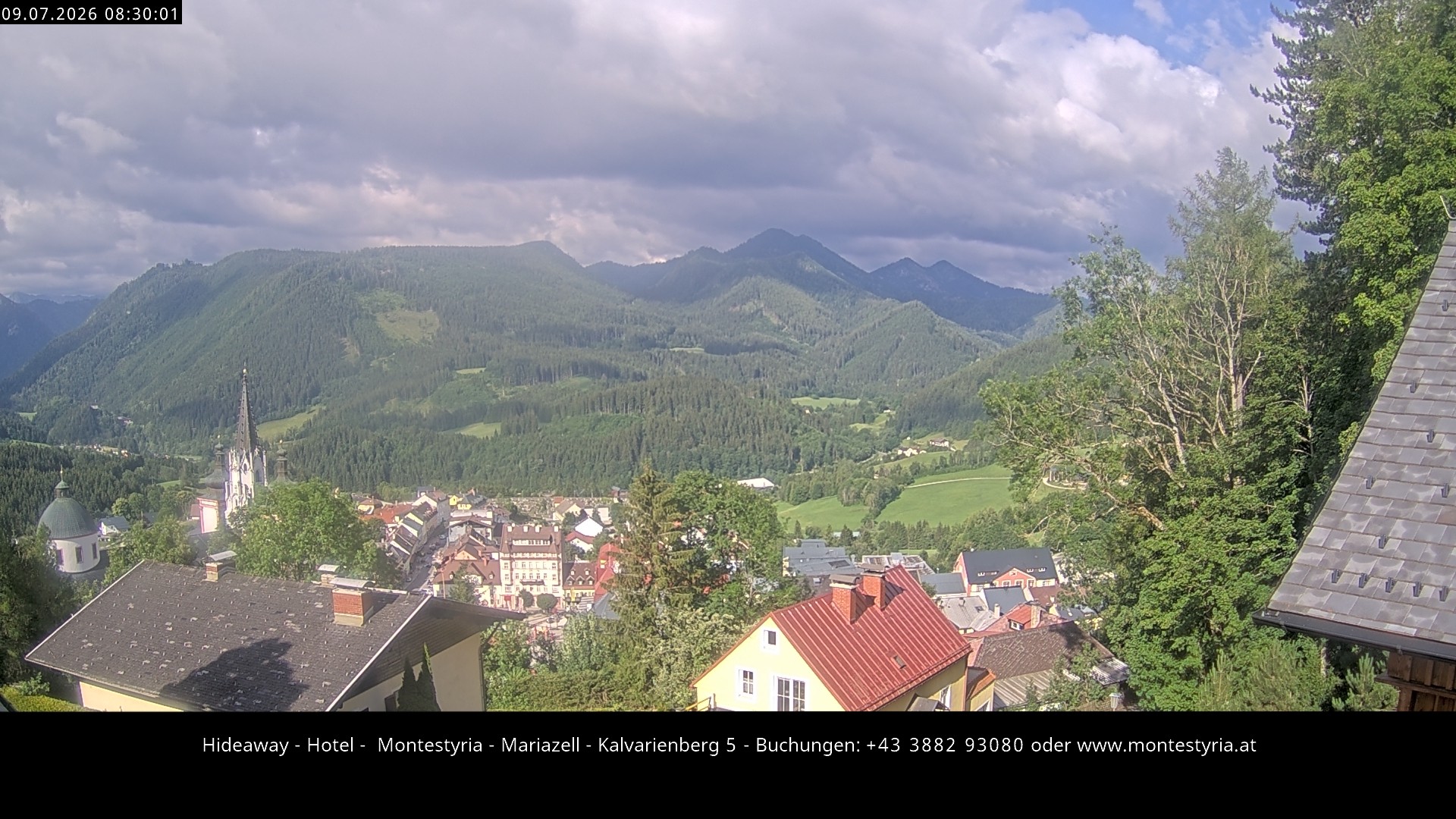 Archiv Foto Webcam Mariazell - Kalvarienberg