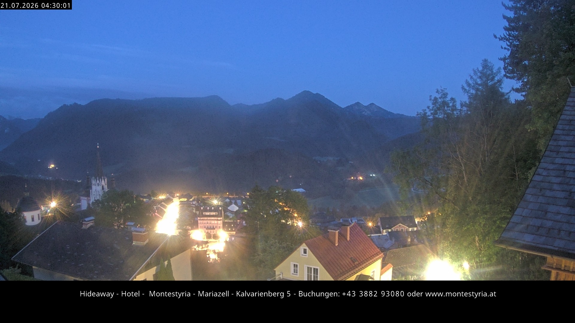 Archiv Foto Webcam Mariazell - Kalvarienberg