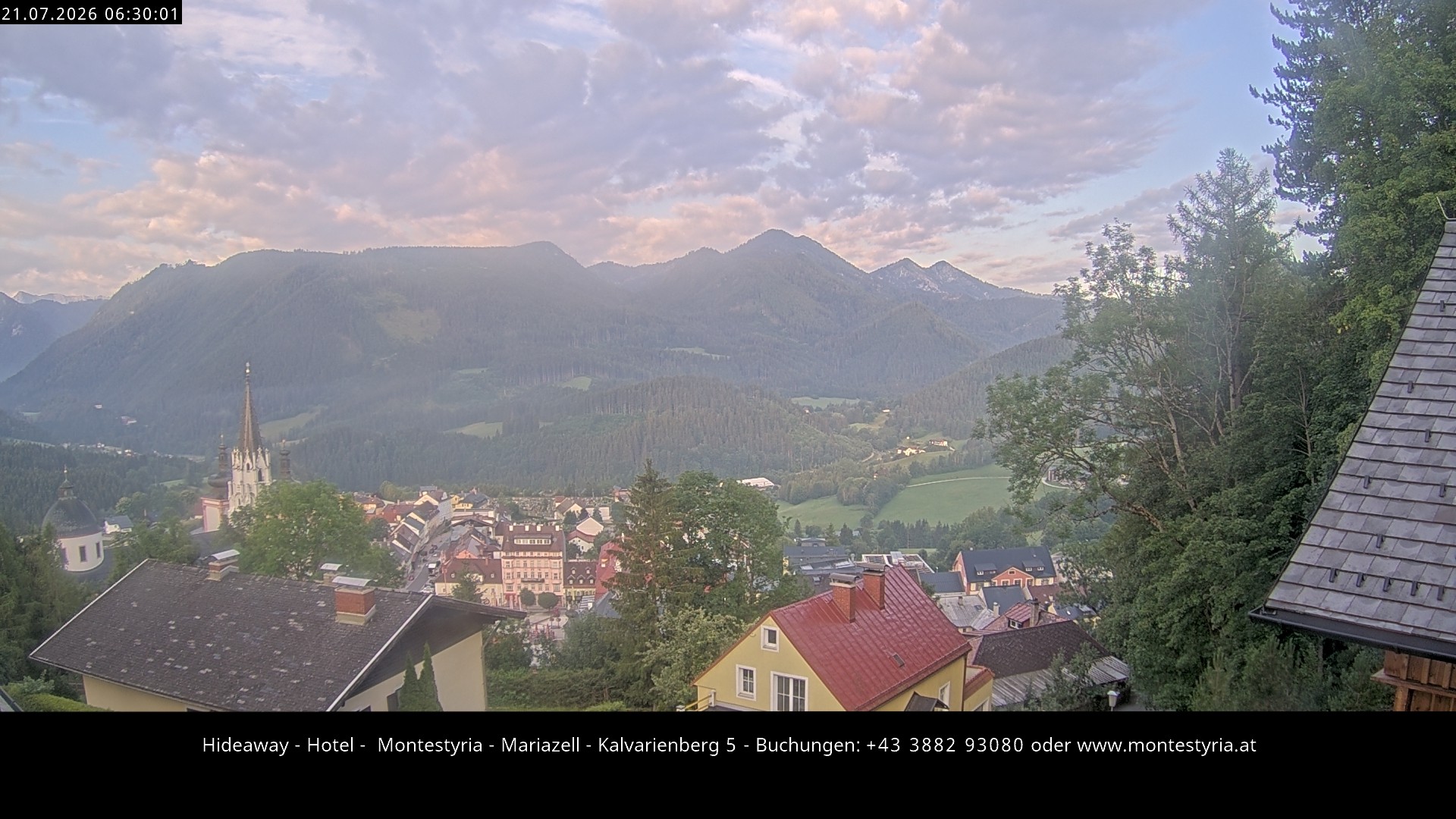Archiv Foto Webcam Mariazell - Kalvarienberg
