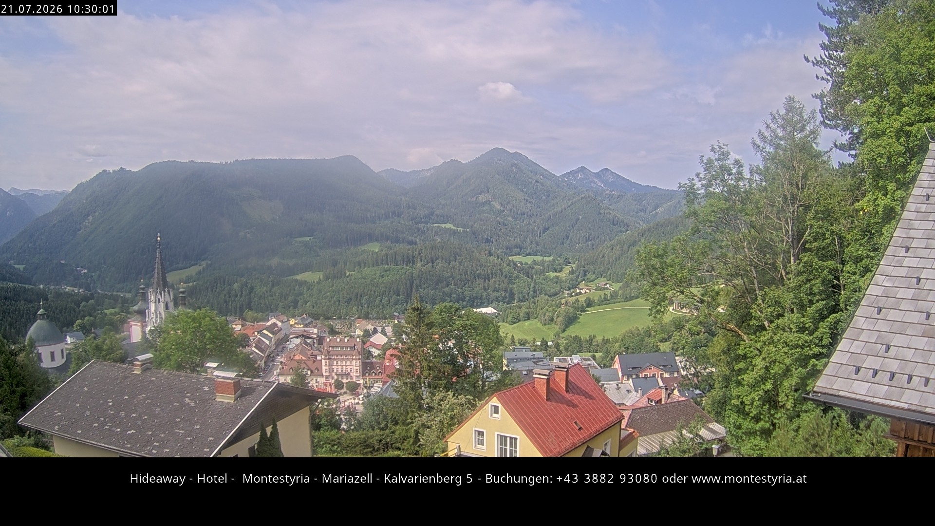 Archiv Foto Webcam Mariazell - Kalvarienberg