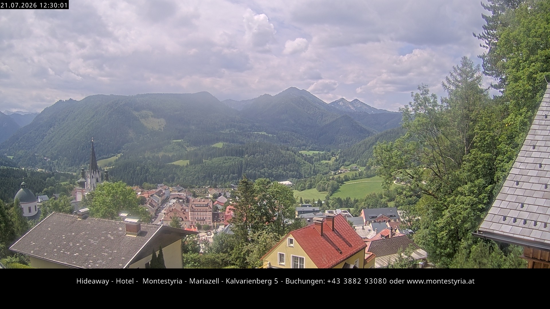 Archiv Foto Webcam Mariazell - Kalvarienberg