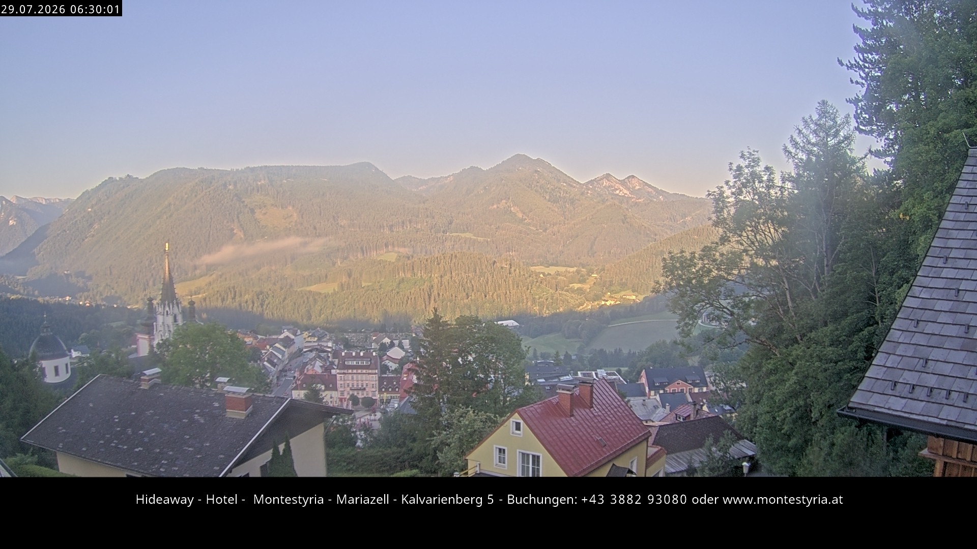 Archiv Foto Webcam Mariazell - Kalvarienberg