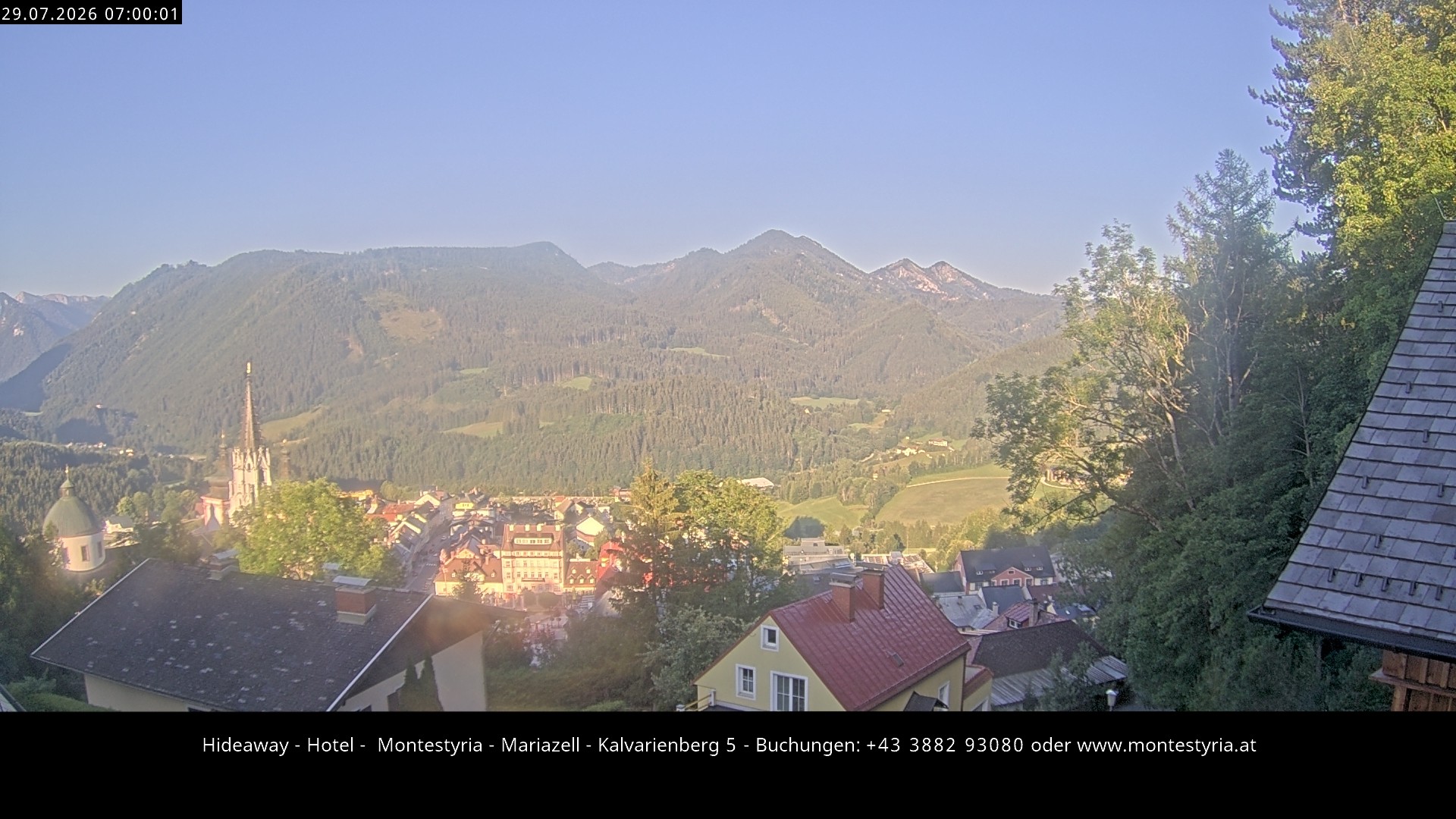 Archiv Foto Webcam Mariazell - Kalvarienberg