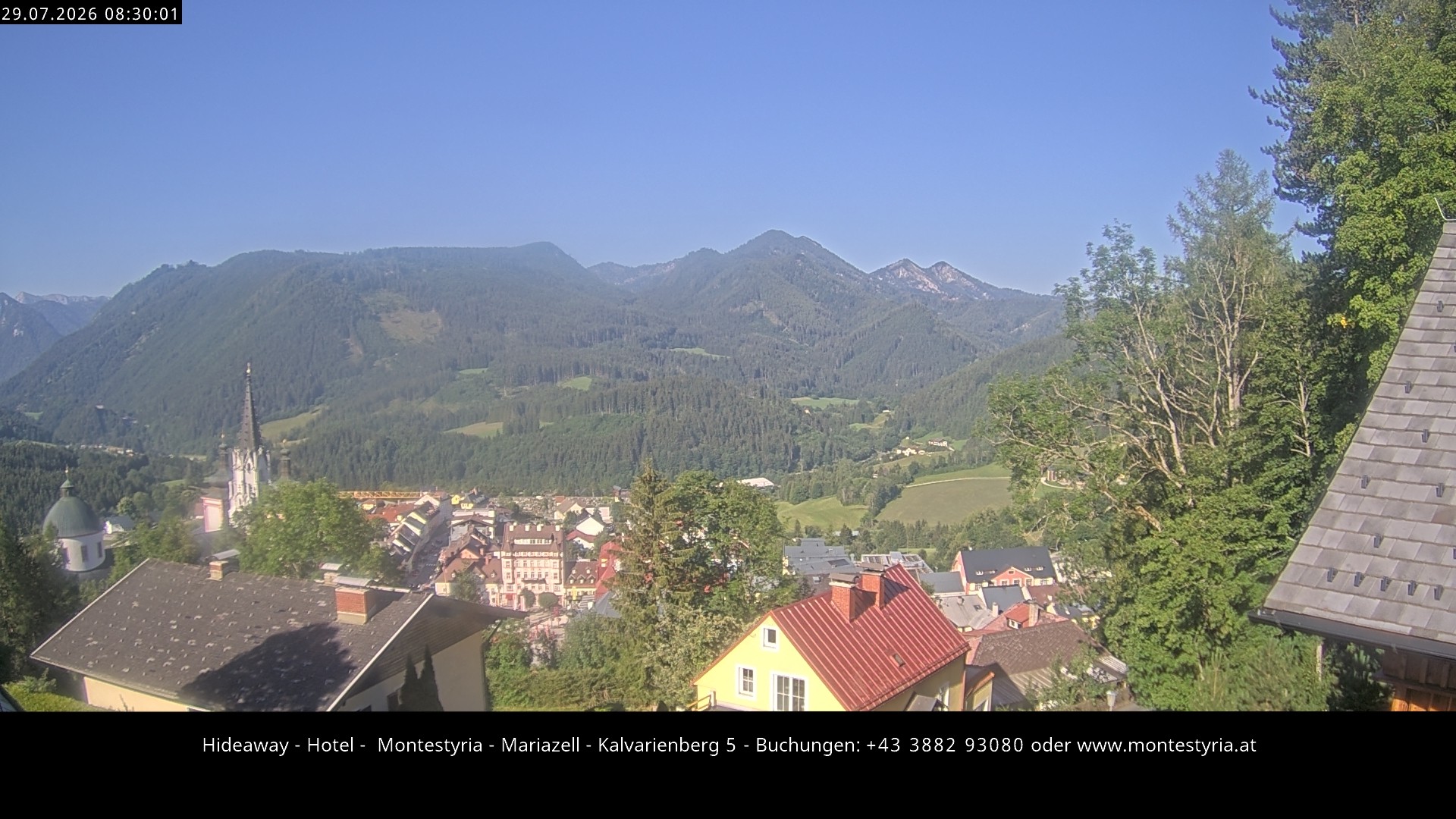 Archiv Foto Webcam Mariazell - Kalvarienberg