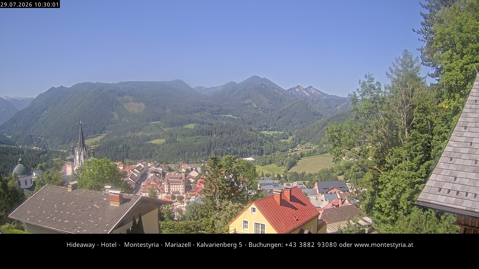 Archiv Foto Webcam Mariazell - Kalvarienberg