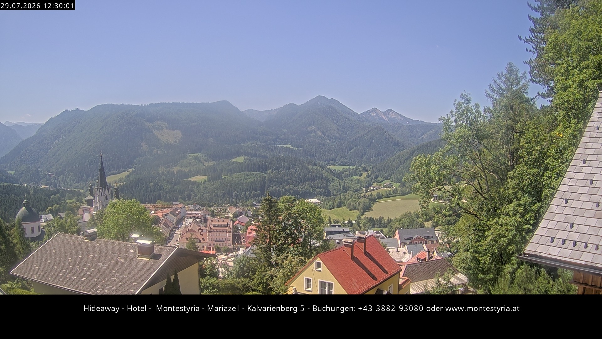 Archiv Foto Webcam Mariazell - Kalvarienberg