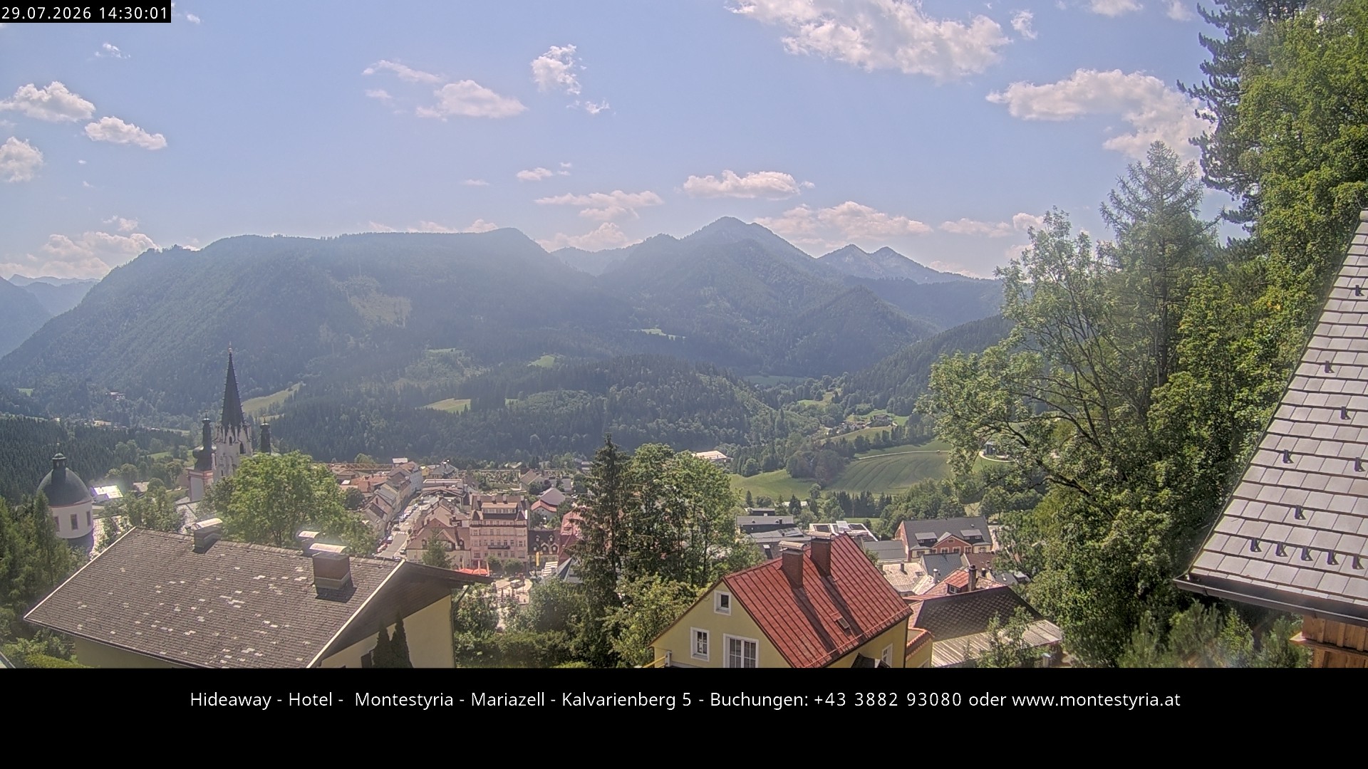 Archiv Foto Webcam Mariazell - Kalvarienberg