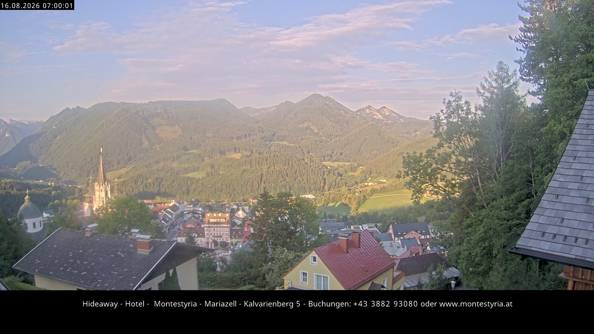 Archiv Foto Webcam Mariazell - Kalvarienberg