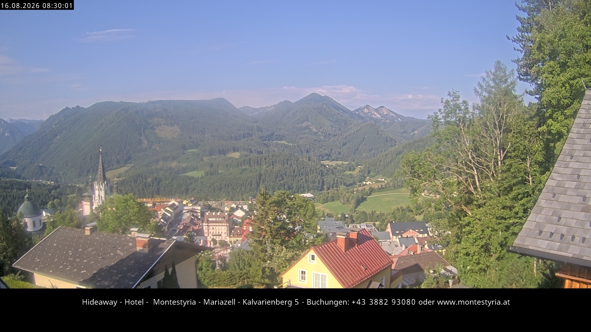 Archiv Foto Webcam Mariazell - Kalvarienberg