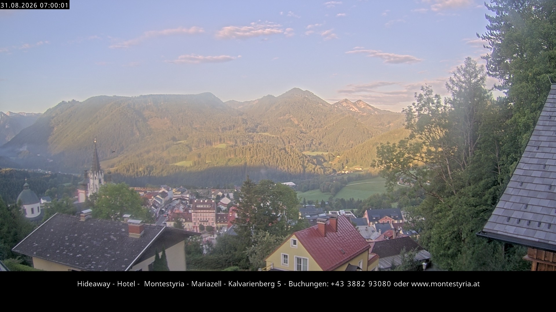 Archiv Foto Webcam Mariazell - Kalvarienberg