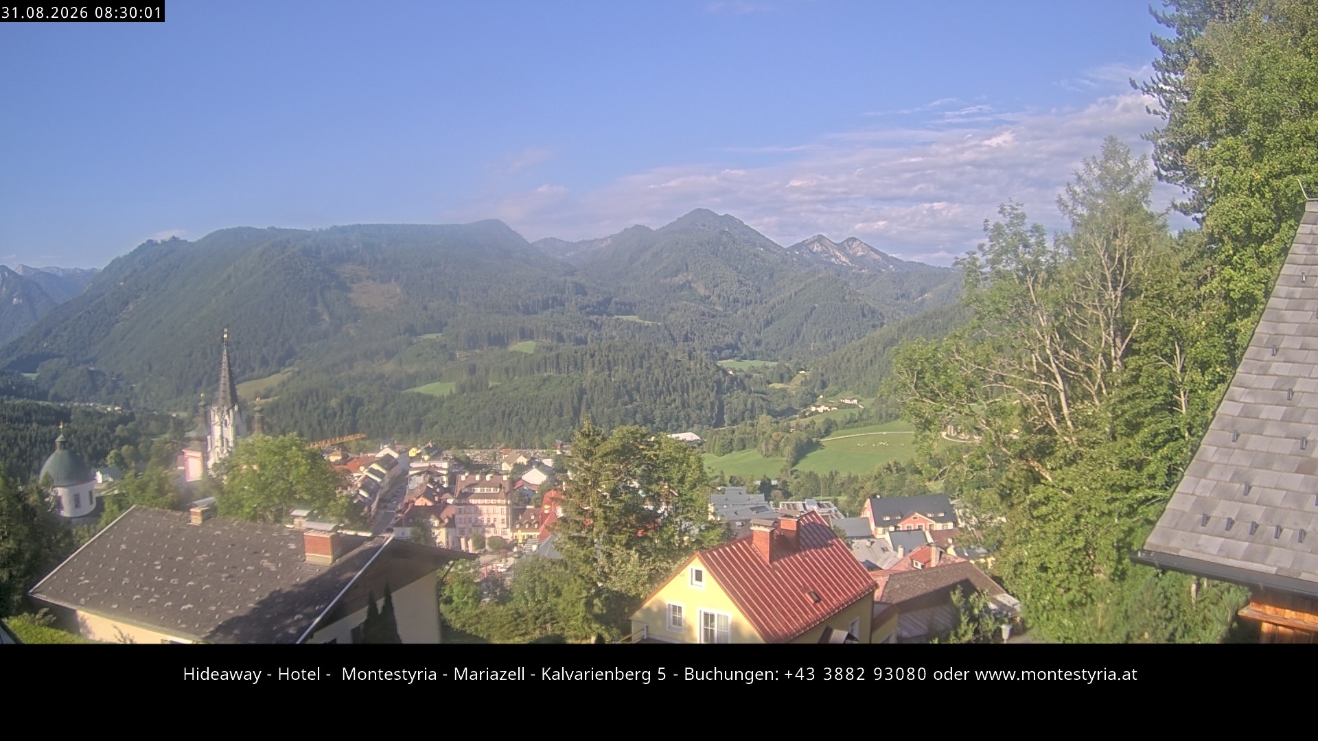 Archiv Foto Webcam Mariazell - Kalvarienberg